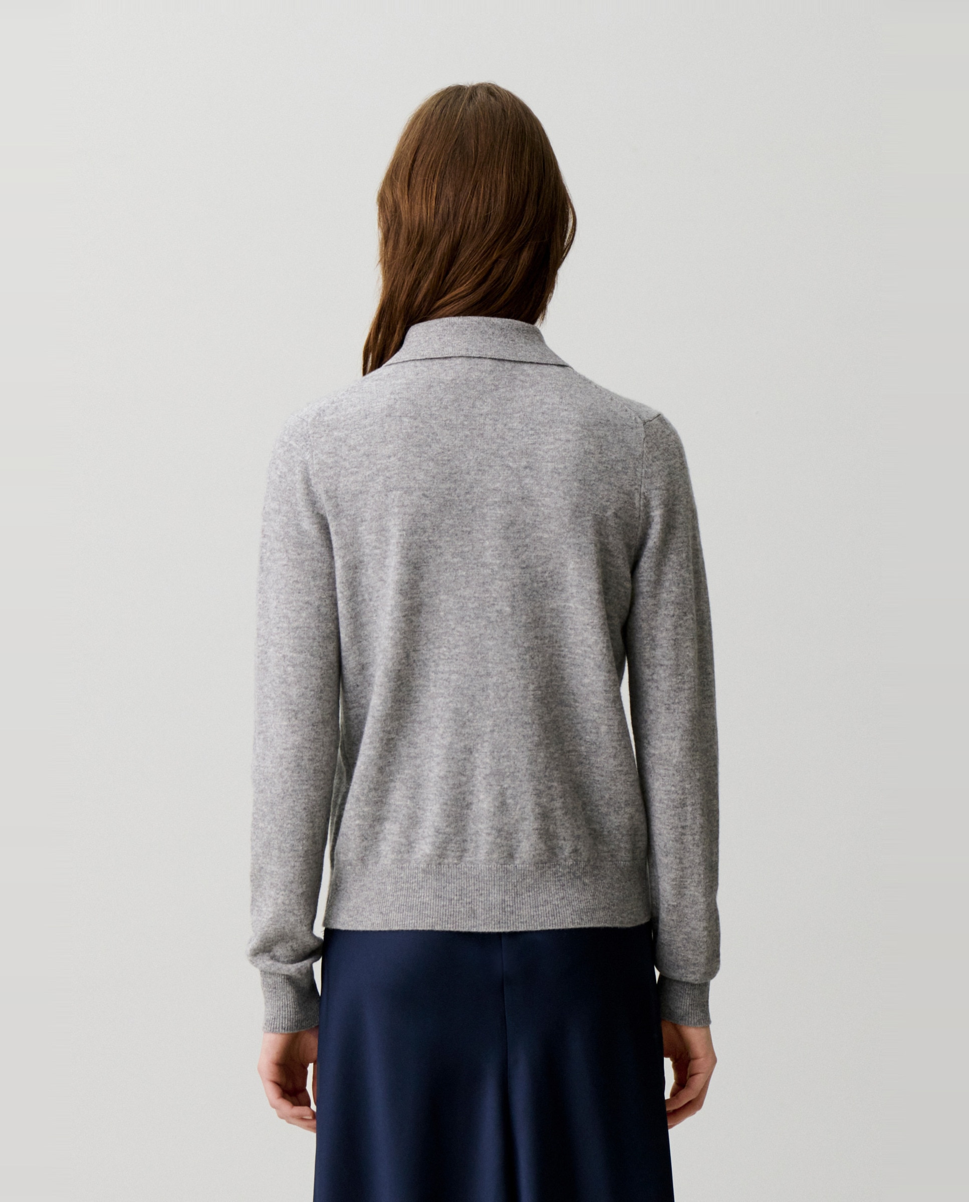 Cárdigan de punto de mujer ajustado de manga larga - Claudie Pierlot - Gris Gris-2
