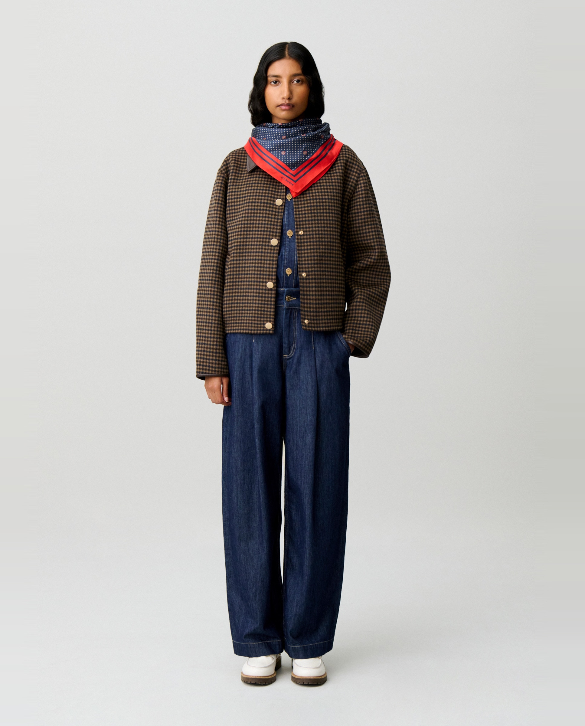 Vaquero recto de mujer suave y desenfadado - Claudie Pierlot - Azul Azul-1