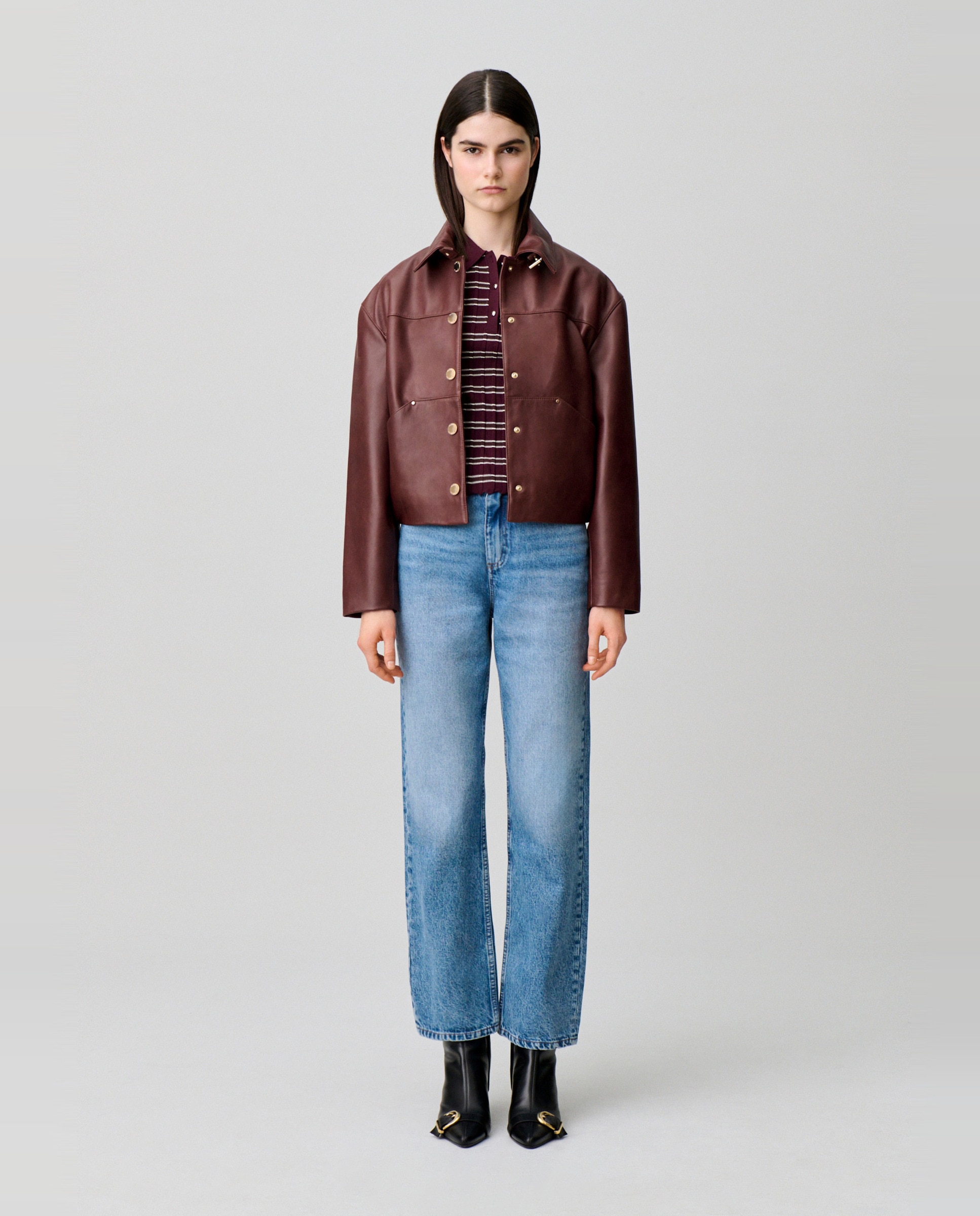Vaquero de mujer recto lavado - Claudie Pierlot - Azul Azul-1