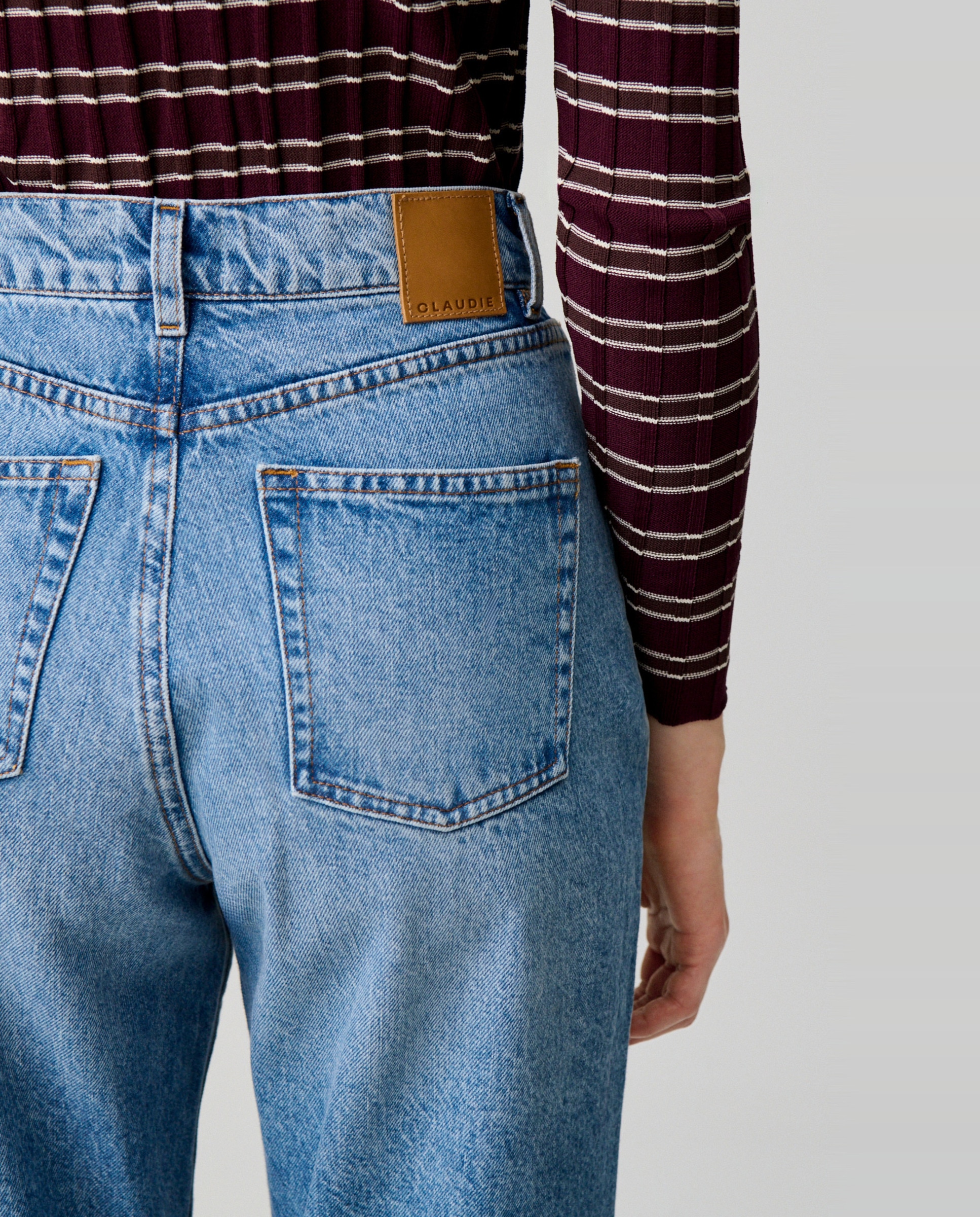 Vaquero de mujer recto lavado - Claudie Pierlot - Azul Azul-5