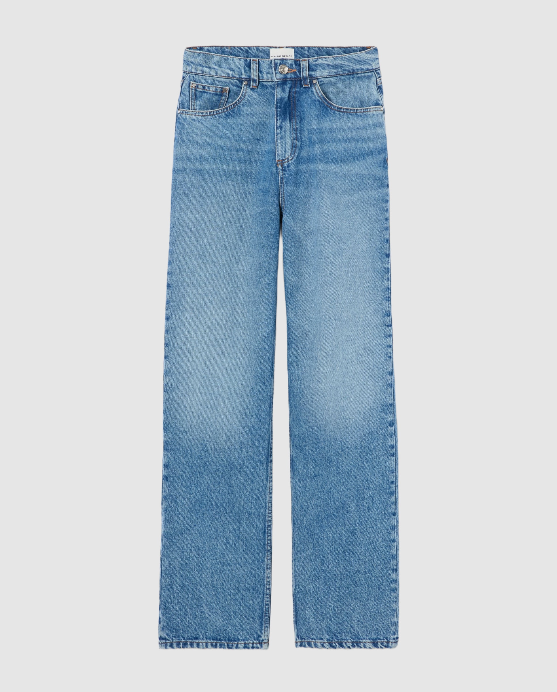 Vaquero de mujer recto lavado - Claudie Pierlot - Azul Azul-6