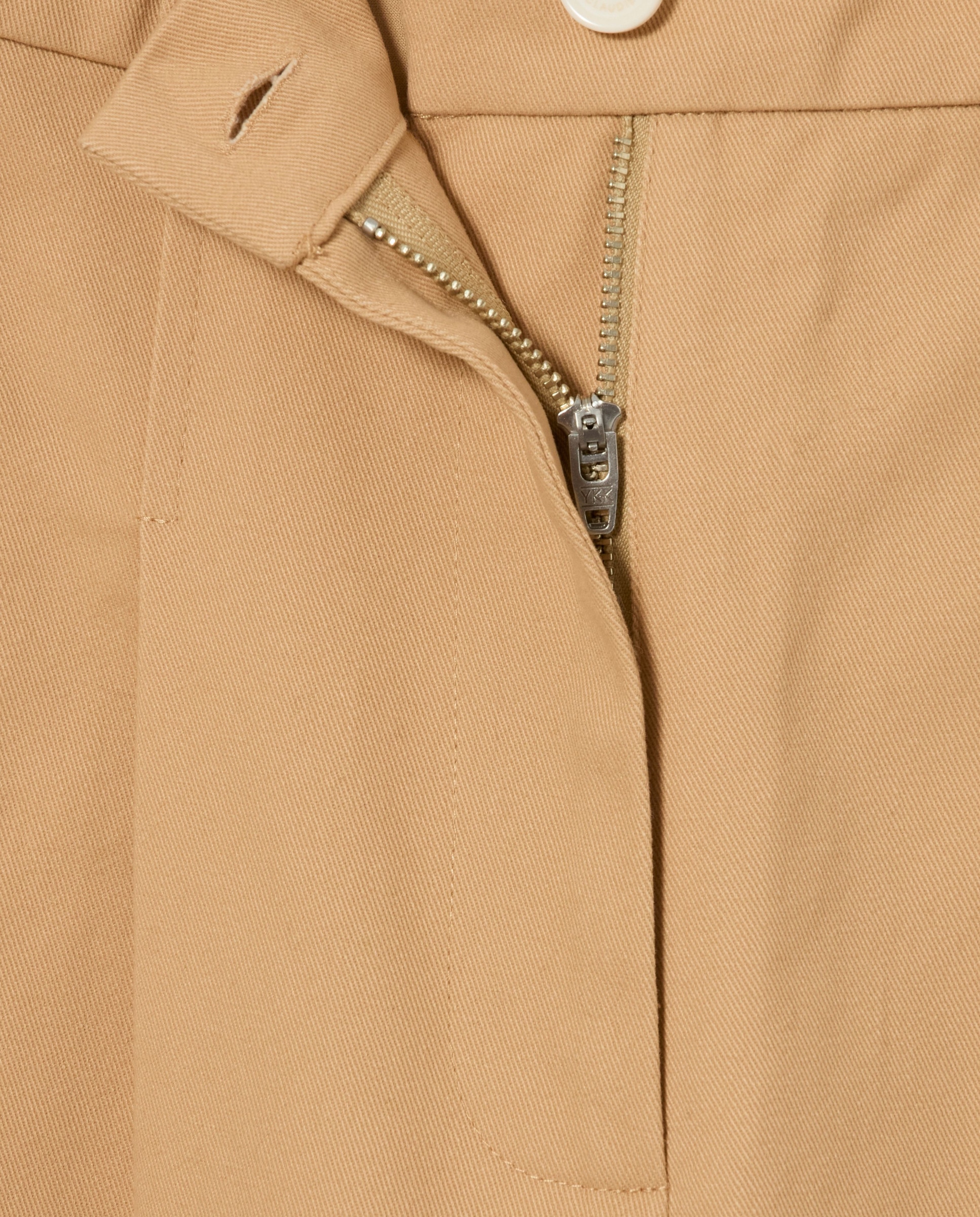 Pantalón de mujer recto de tiro normal con pliegues - Claudie Pierlot - Beige Beige-7