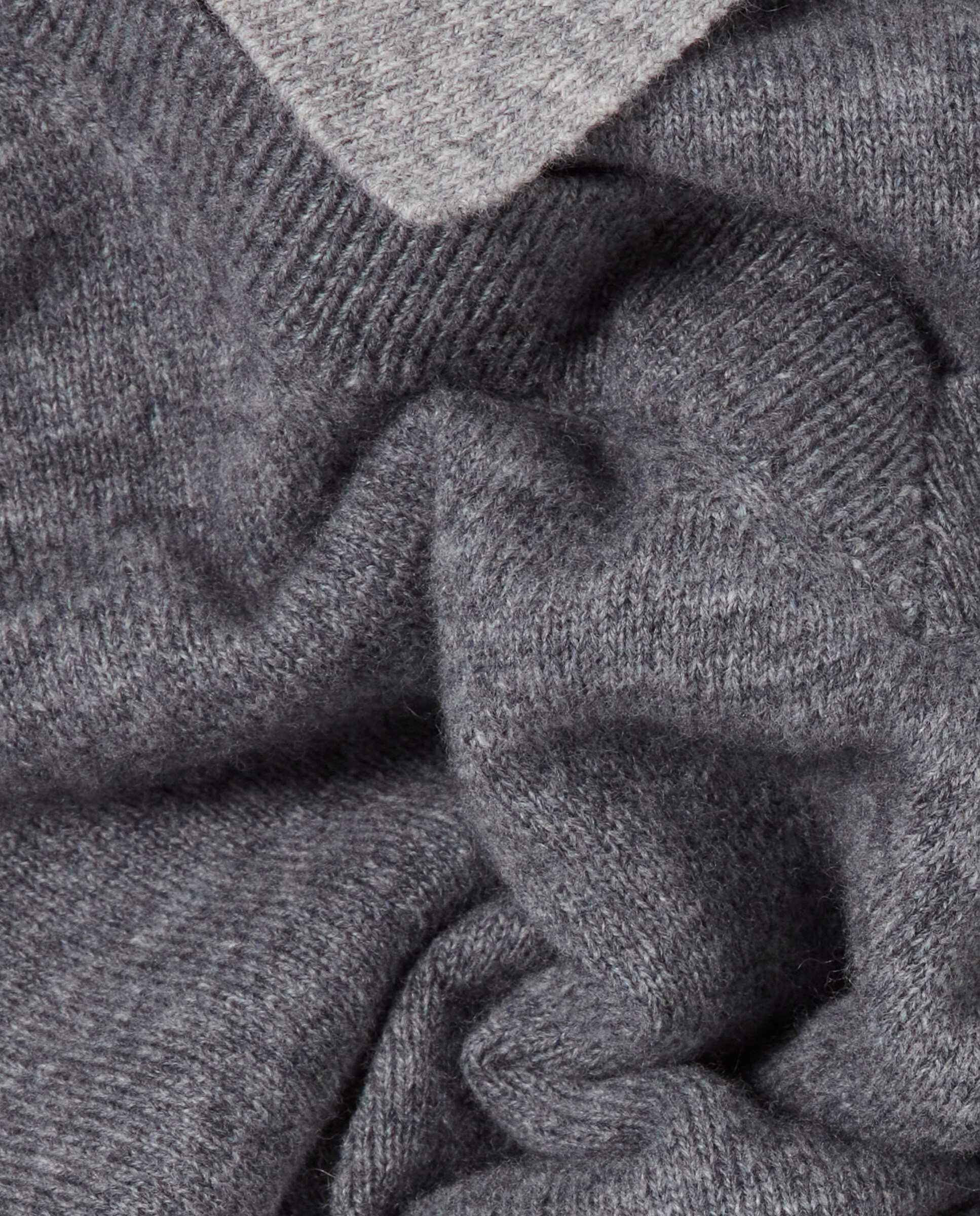 Jersey de mujer de lana con cuello camisero y efecto trampantojo - Claudie Pierlot - Gris Gris-7