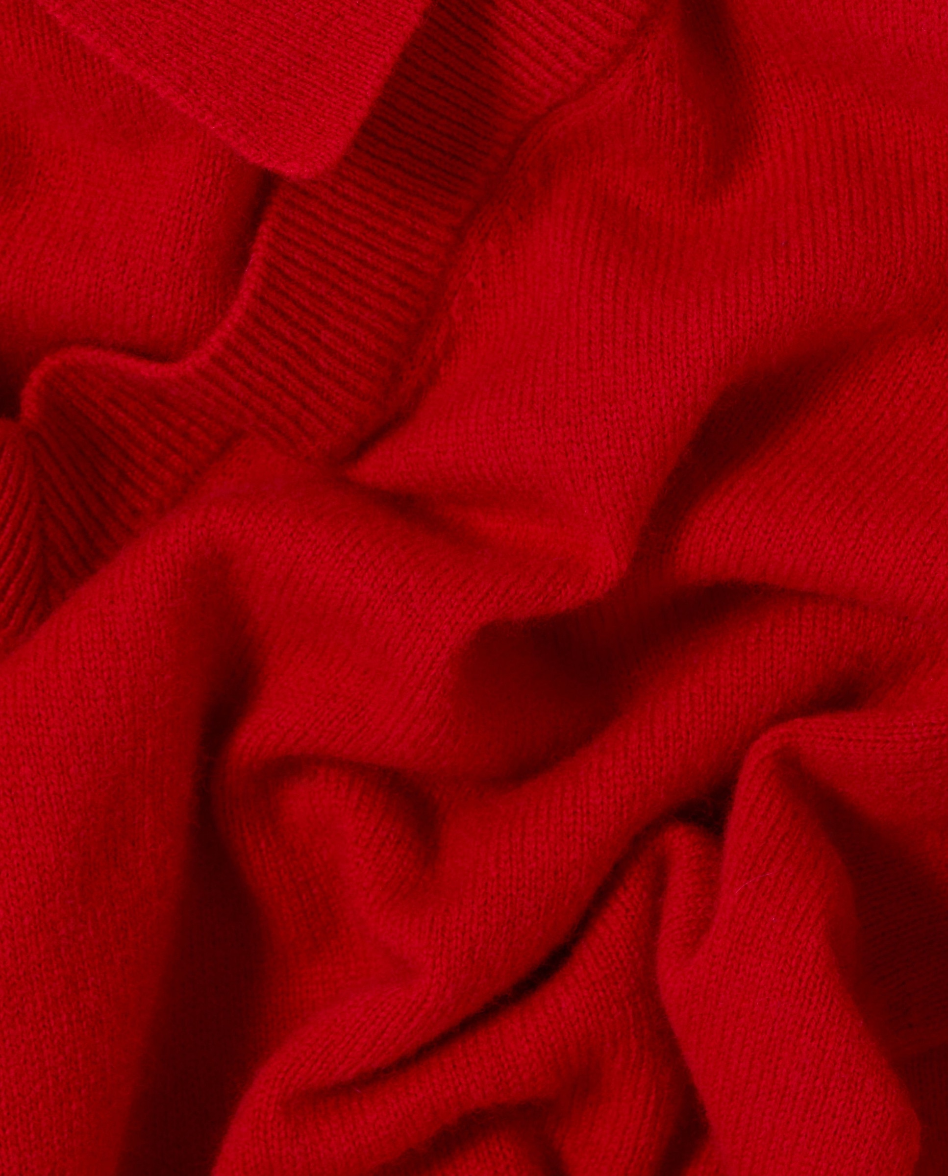 Jersey de mujer de lana con cuello camisero y efecto trampantojo - Claudie Pierlot - Rojo Rojo-7