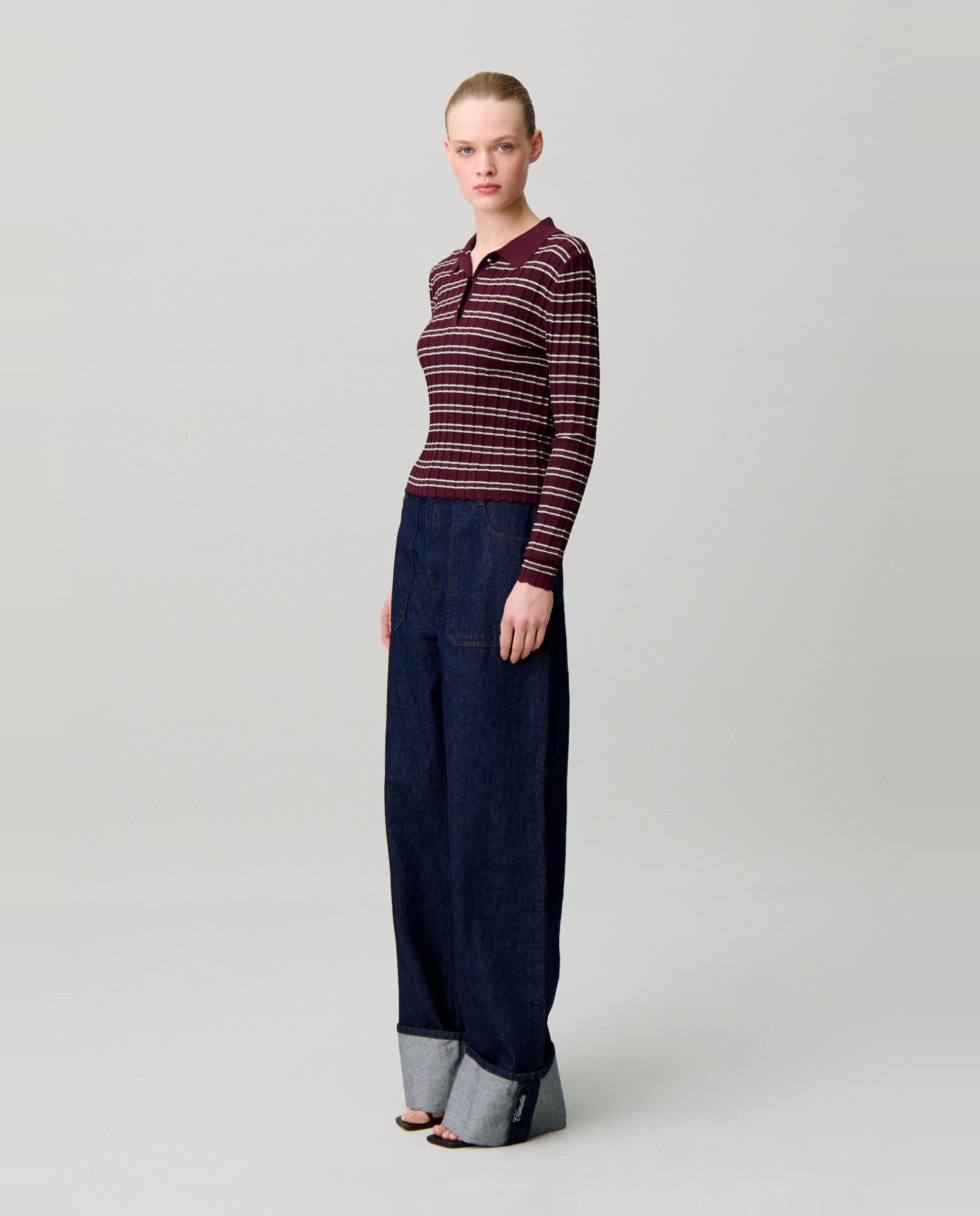 Jersey de mujer fino a rayas - Claudie Pierlot - Multicolor Multicolor-3