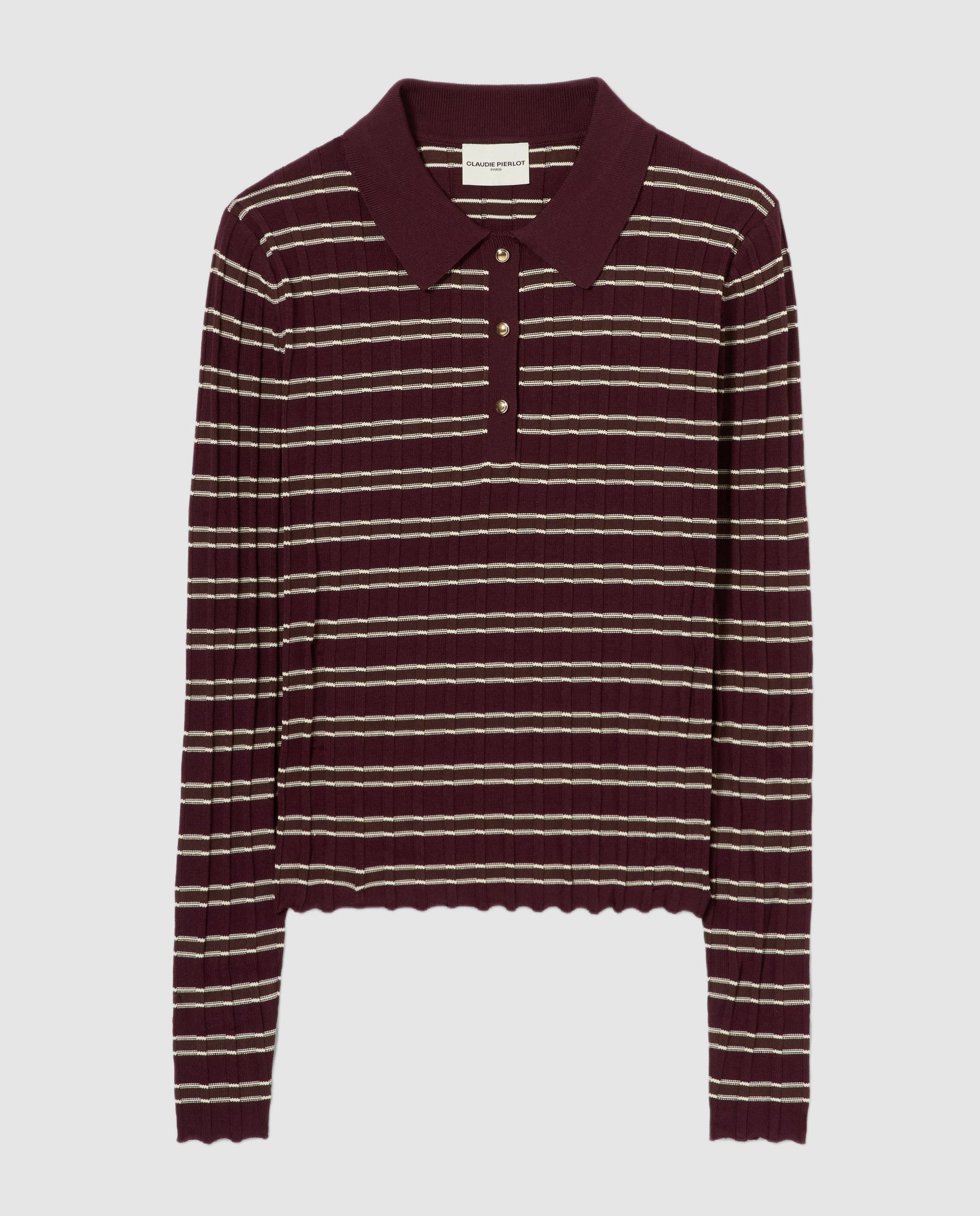 Jersey de mujer fino a rayas - Claudie Pierlot - Multicolor Multicolor-7