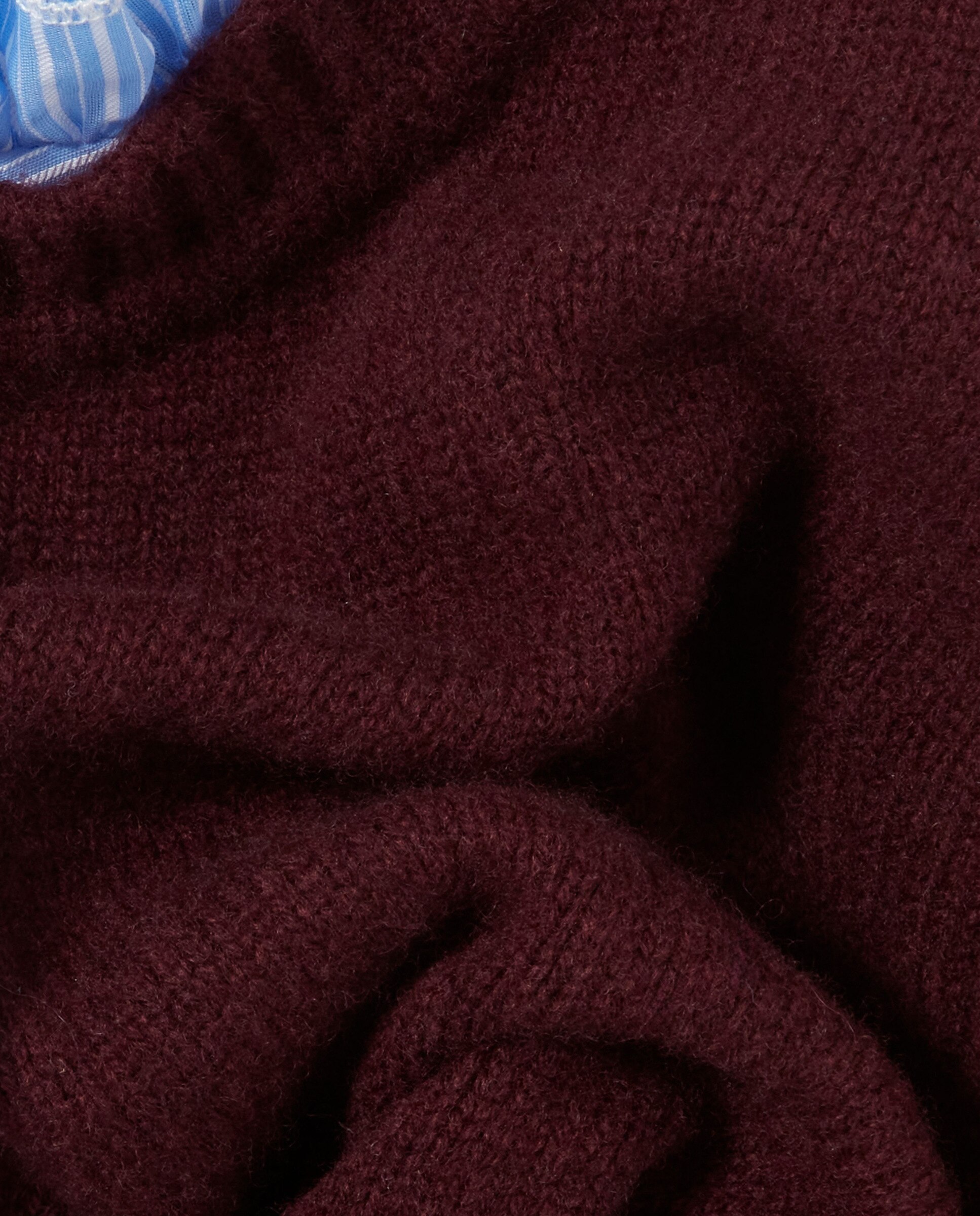 Jersey de punto de mujer con cuello victoriano y a rayas - Claudie Pierlot - Morado Morado-7