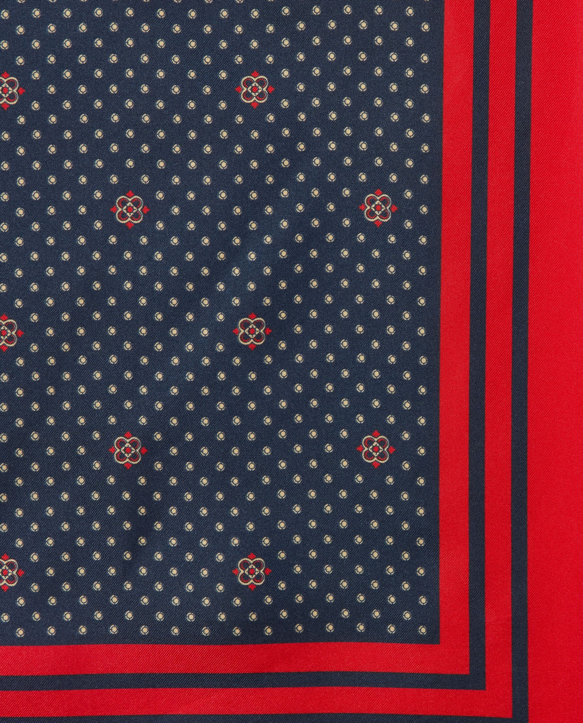 Pañuelo de mujer estampado cuadrado de tejido fluido - Claudie Pierlot - Azul marino Azul marino-2
