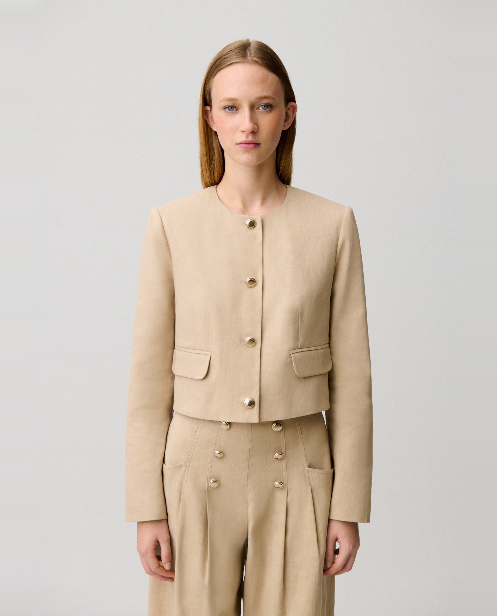 Claudie Pierlot - Chaqueta de mujer corta sastre.
