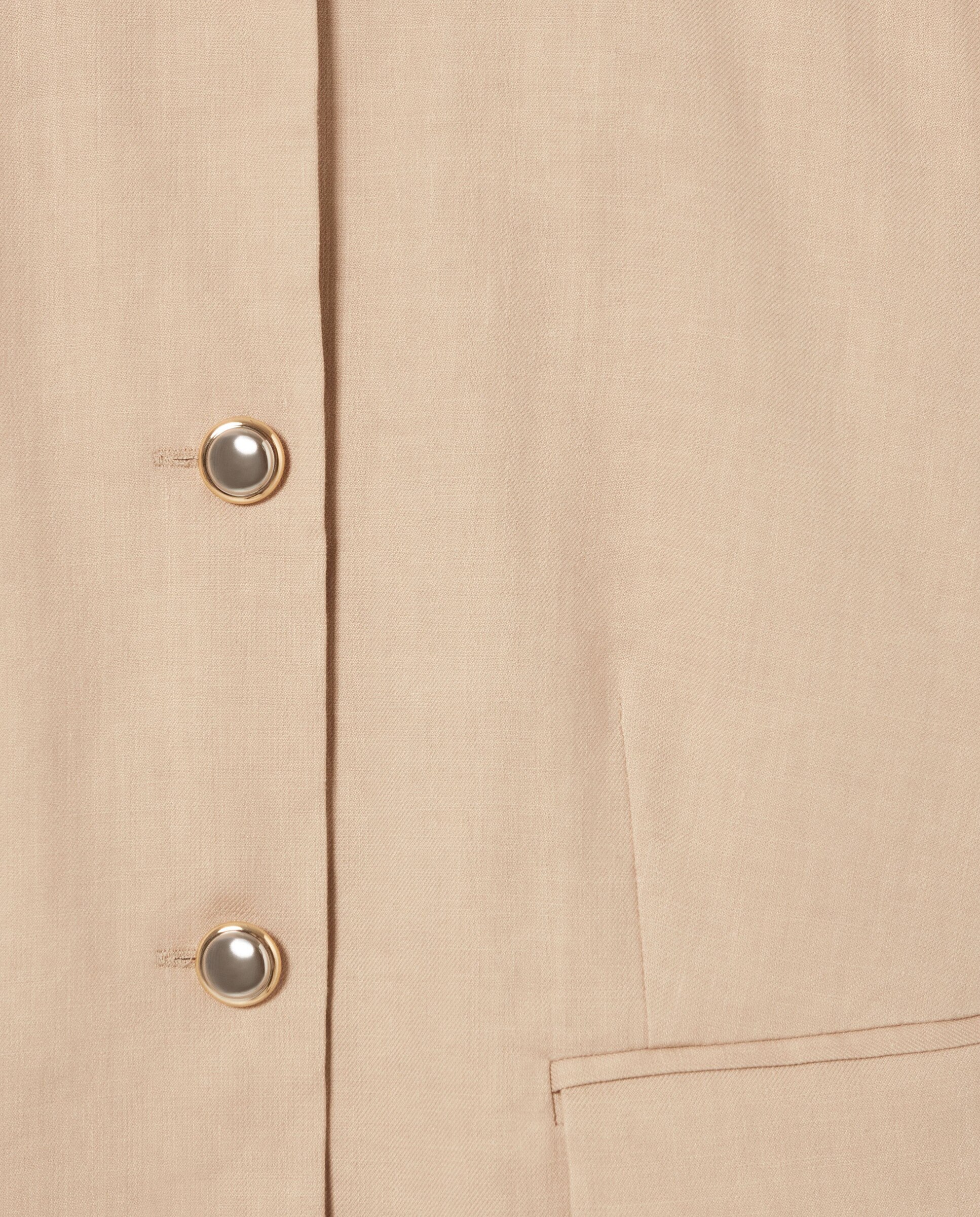 Chaqueta de mujer corta sastre - Claudie Pierlot - Natural Natural-7