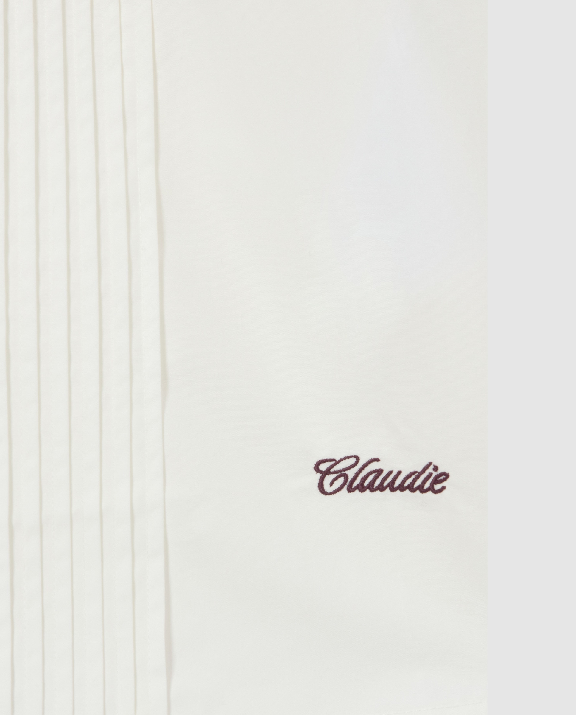 Camisa de mujer de popelín de algodón con bordado claudie - Claudie Pierlot - Blanco Blanco-7