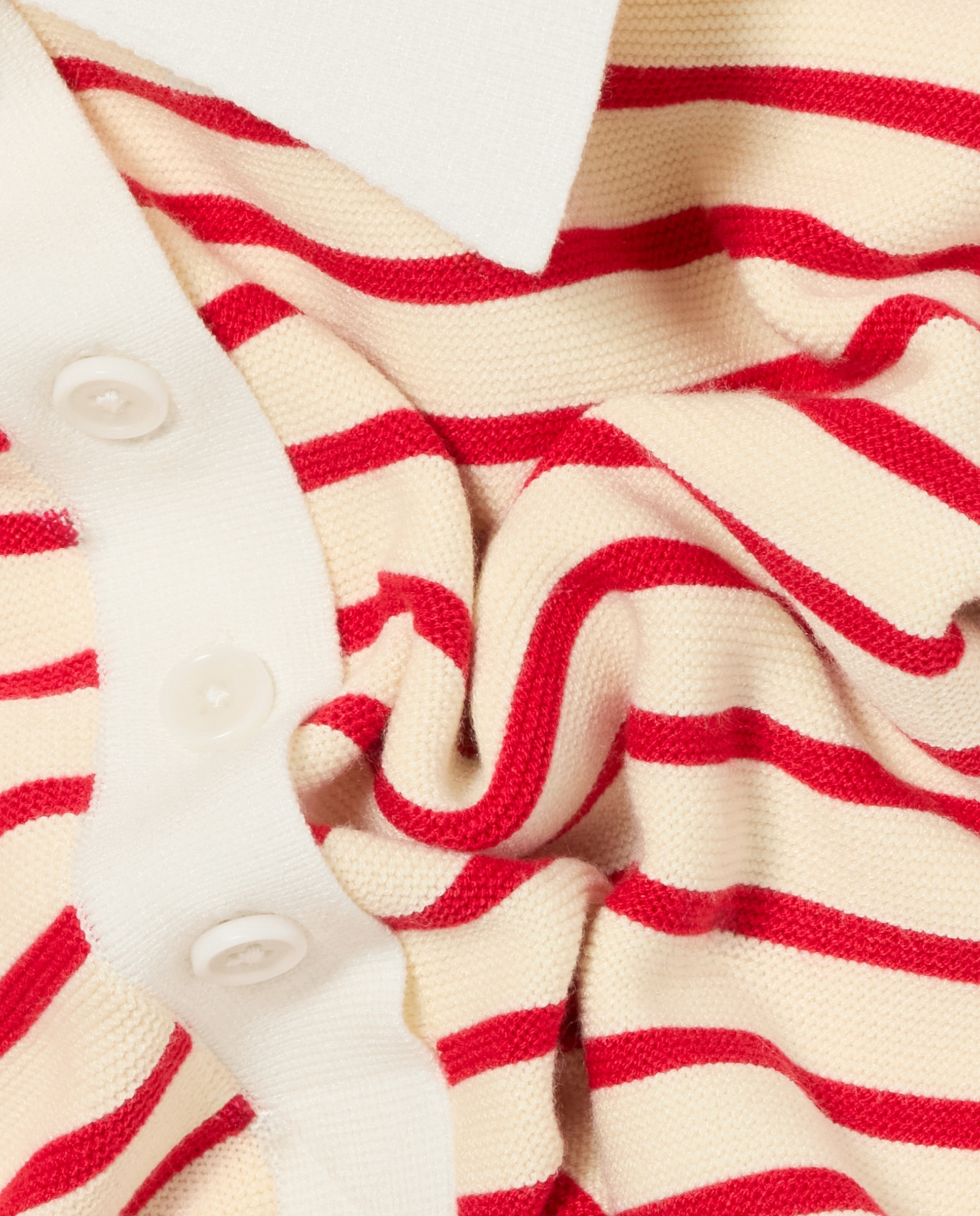 Jersey de punto de mujer con cuello polo, a rayas y manga larga - Claudie Pierlot - Multicolor Multicolor-7