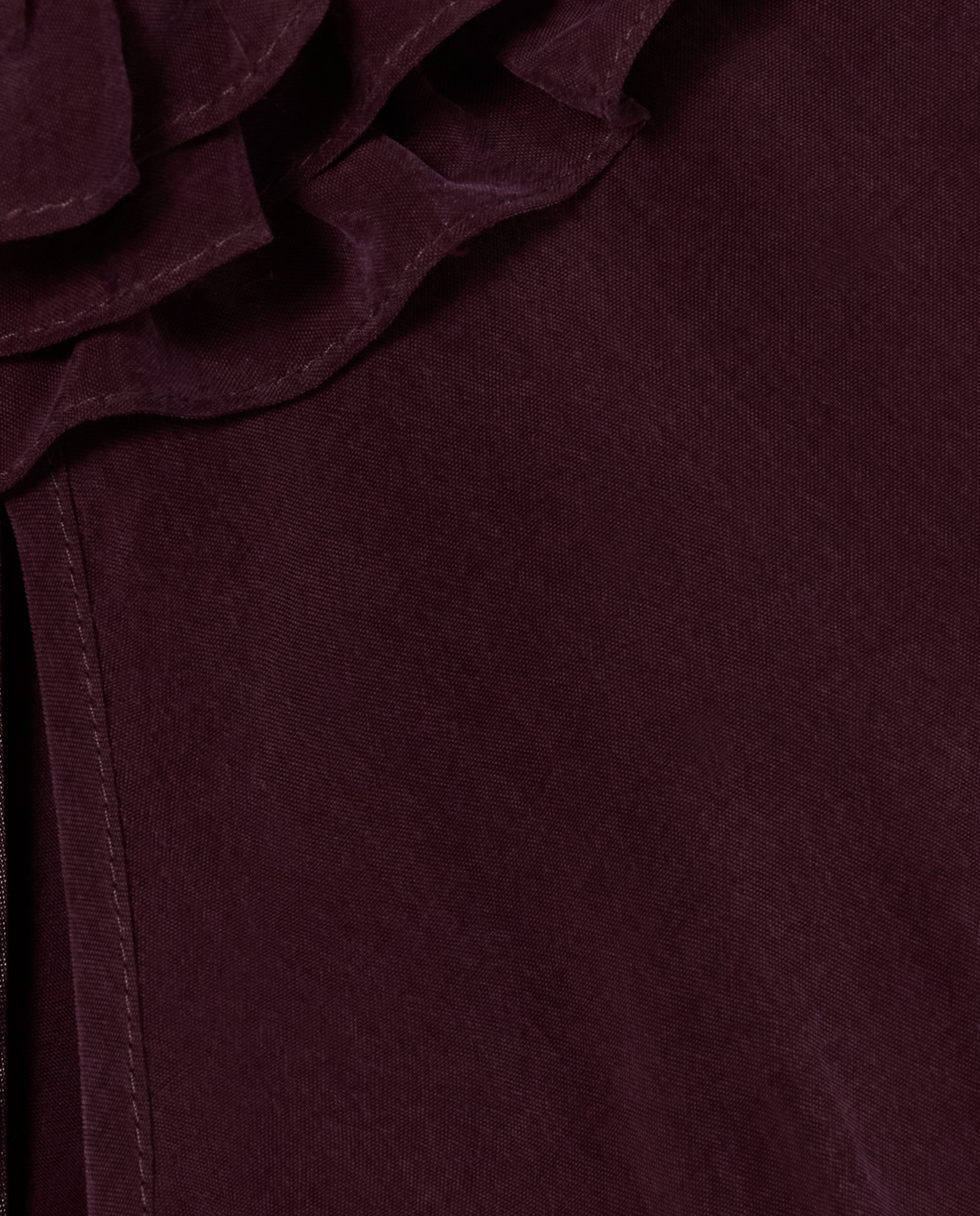 Vestido midi fluido con efecto piel de melocotón - Claudie Pierlot - Morado Morado-7