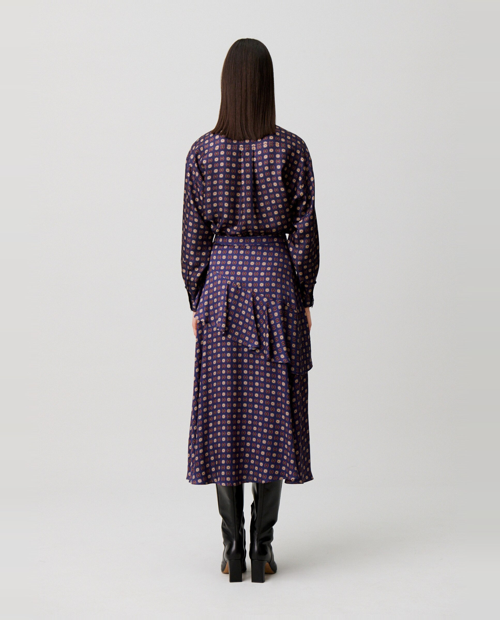 Falda midi estampada acampanada - Claudie Pierlot - Marino Marino-3