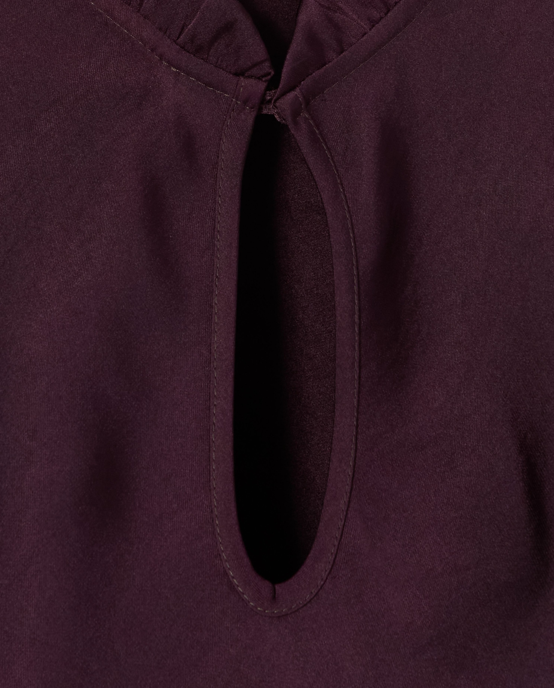 Vestido midi fluido cuello victoriano - Claudie Pierlot - Morado Morado-7