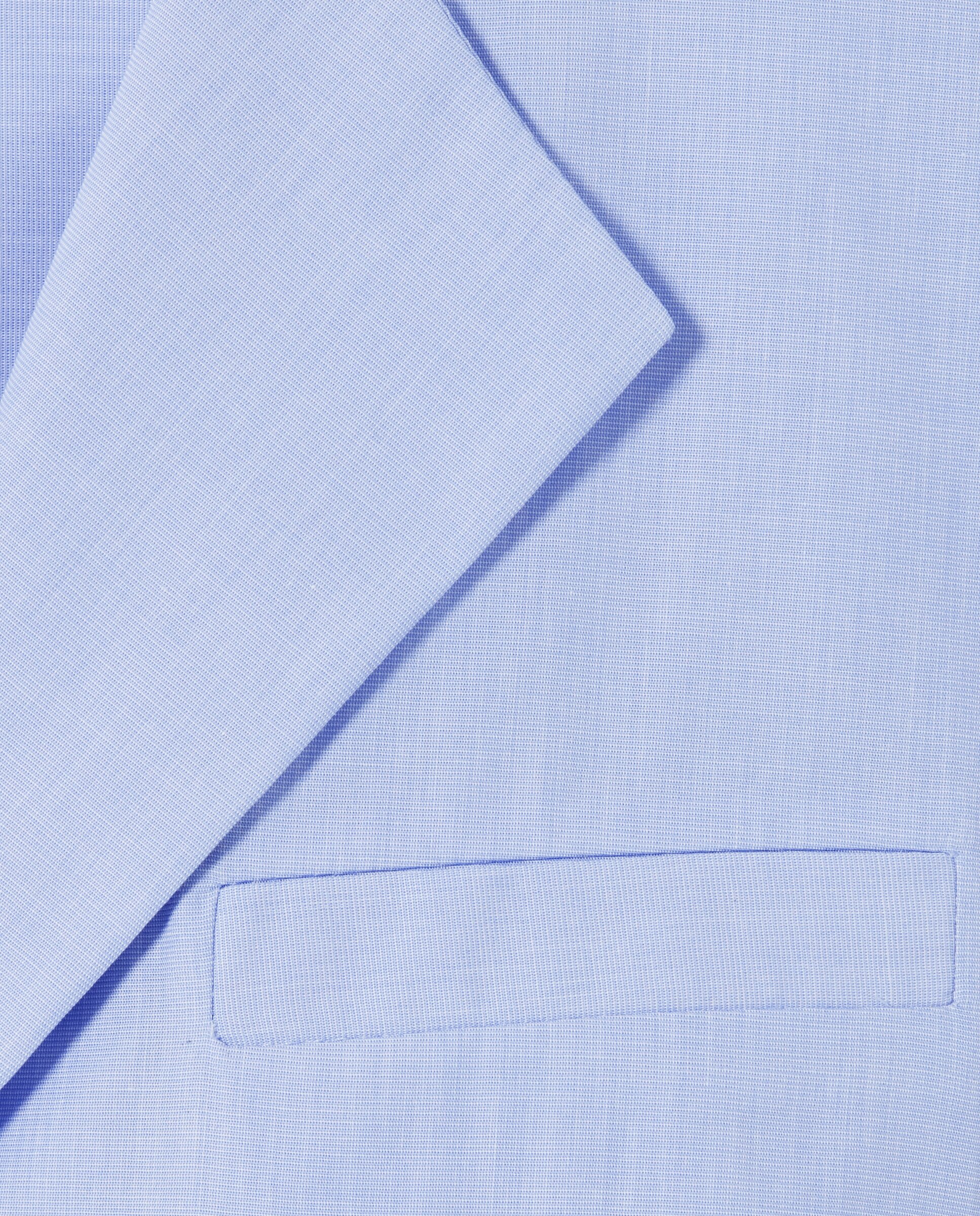 Camisa de mujer de popelín con manga larga y cuello sastre - Claudie Pierlot - Azul claro Azul claro-7