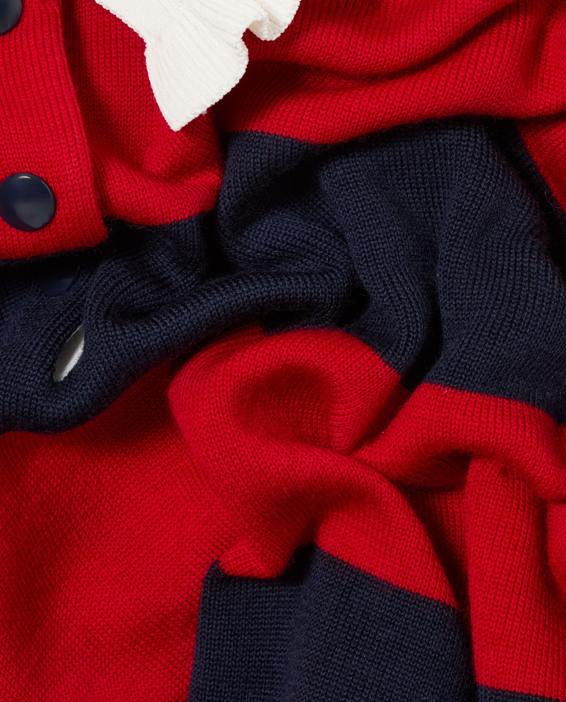 Jersey polo rugby de punto de mujer de corte holgado con cuello volantes - Claudie Pierlot - Multicolor Multicolor-7