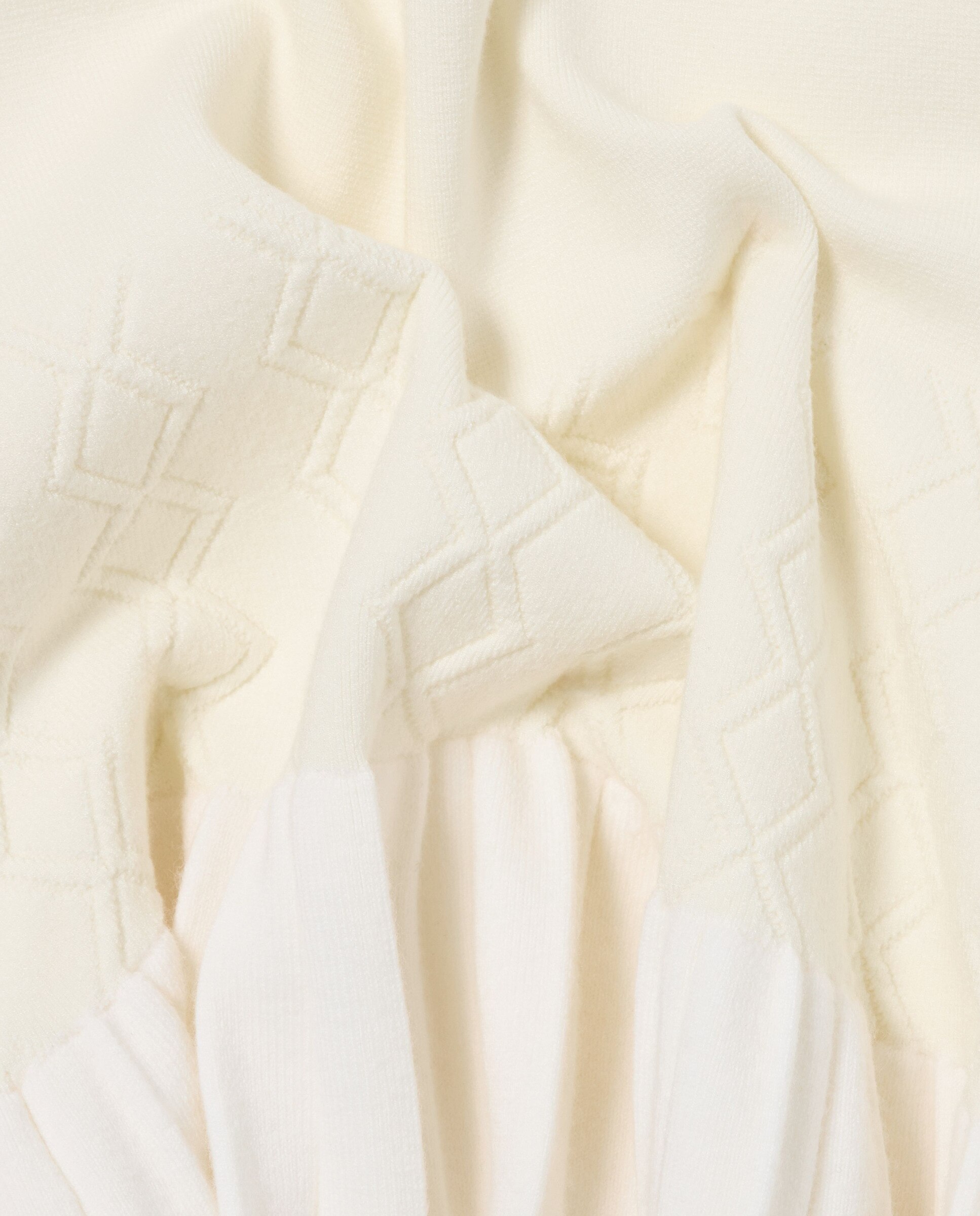 Vestido corto de punto plisado sin mangas - Claudie Pierlot - Blanco Blanco-5