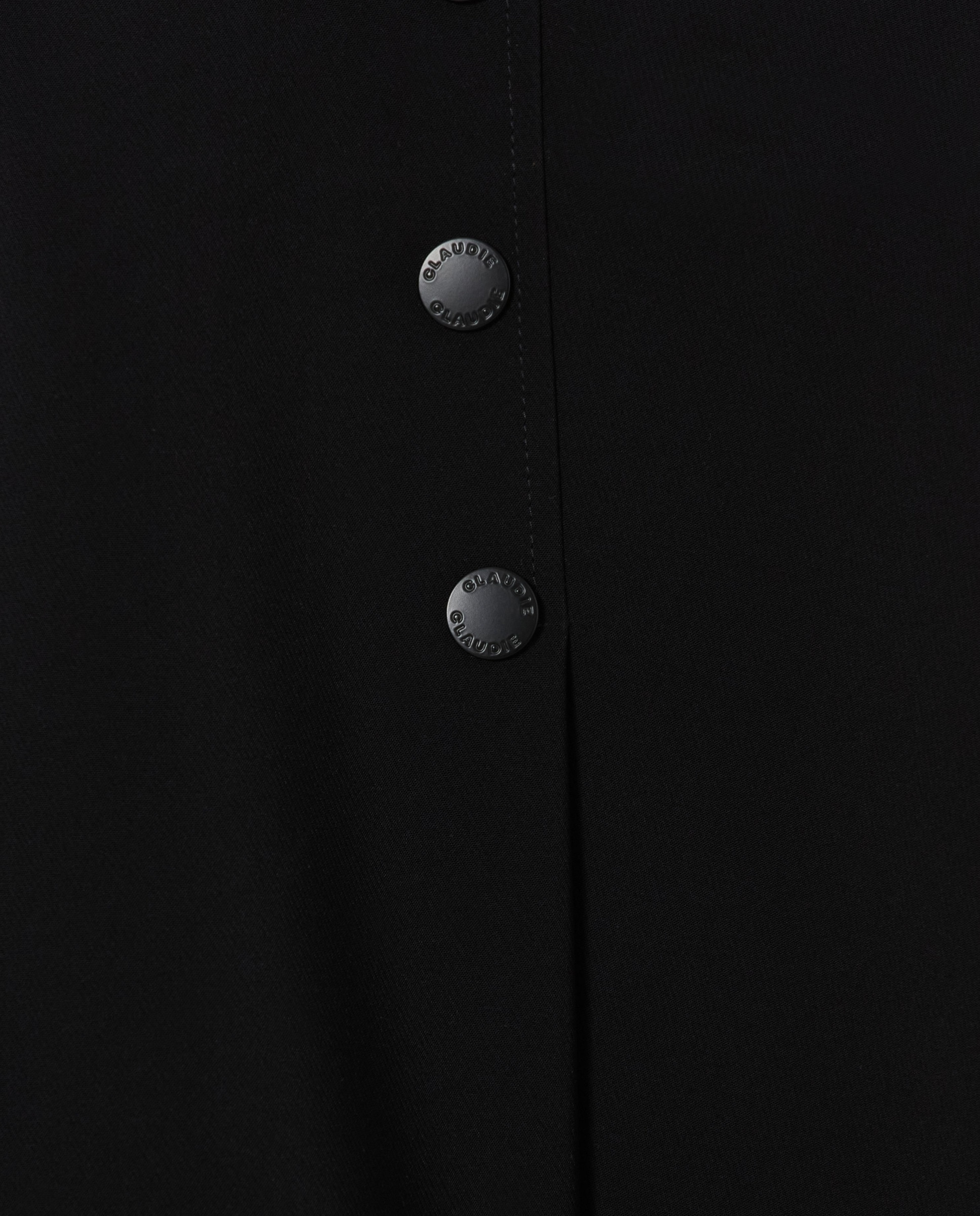 Falda corta evasé con pliegues - Claudie Pierlot - Negro Negro-7