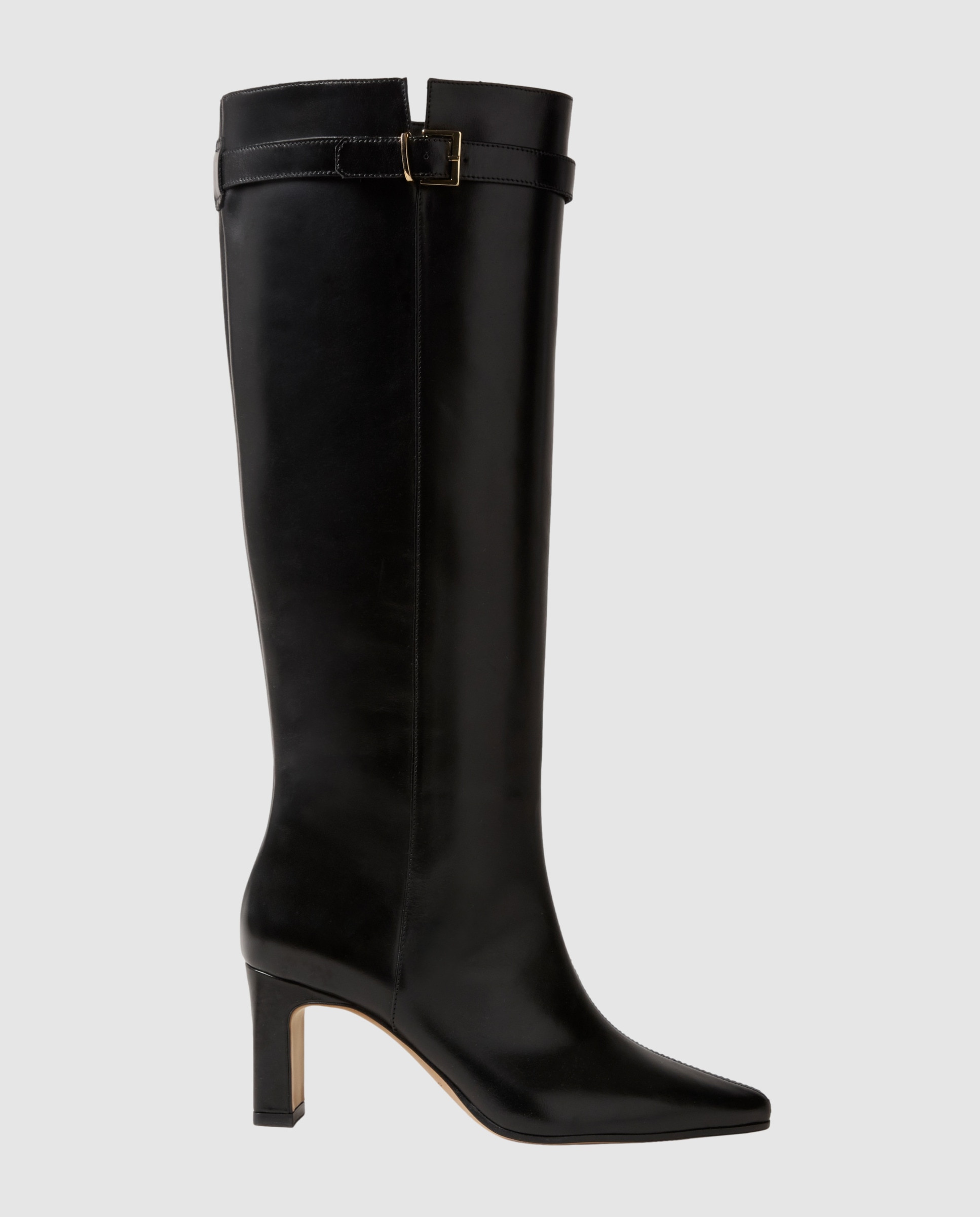 Botas básicas de mujer de piel lisa encerada - Claudie Pierlot - Negro Negro-1