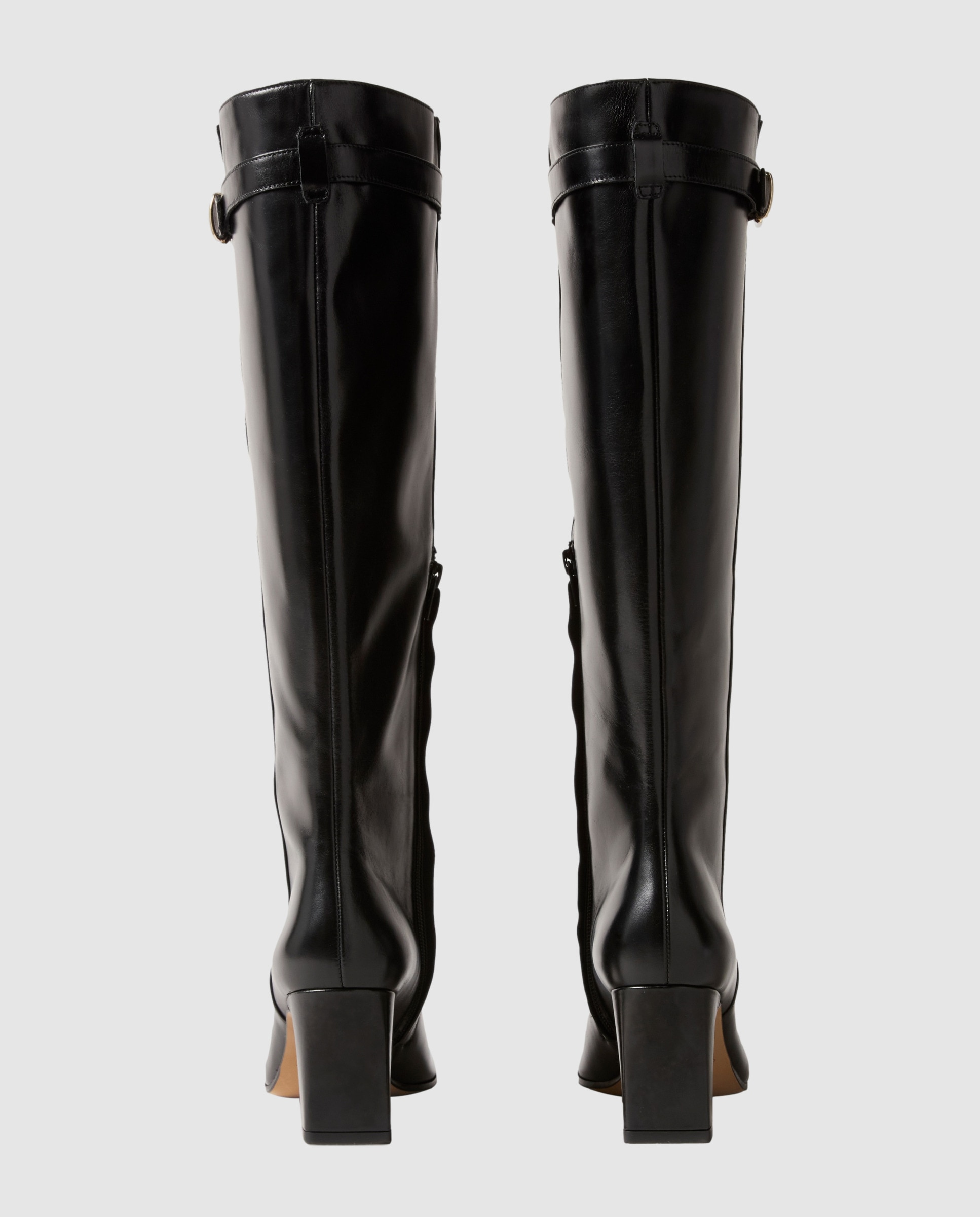 Botas básicas de mujer de piel lisa encerada - Claudie Pierlot - Negro Negro-4