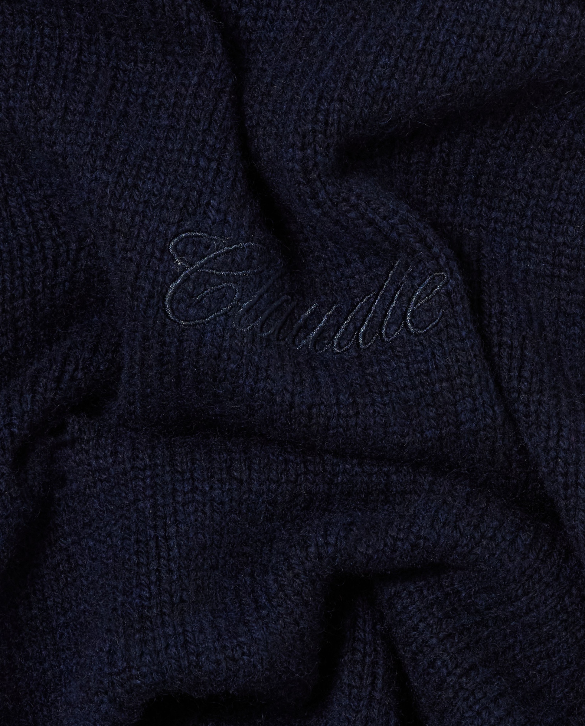 Chaleco de mujer 100% lana de corte holgado - Claudie Pierlot - Azul marino Azul marino-7