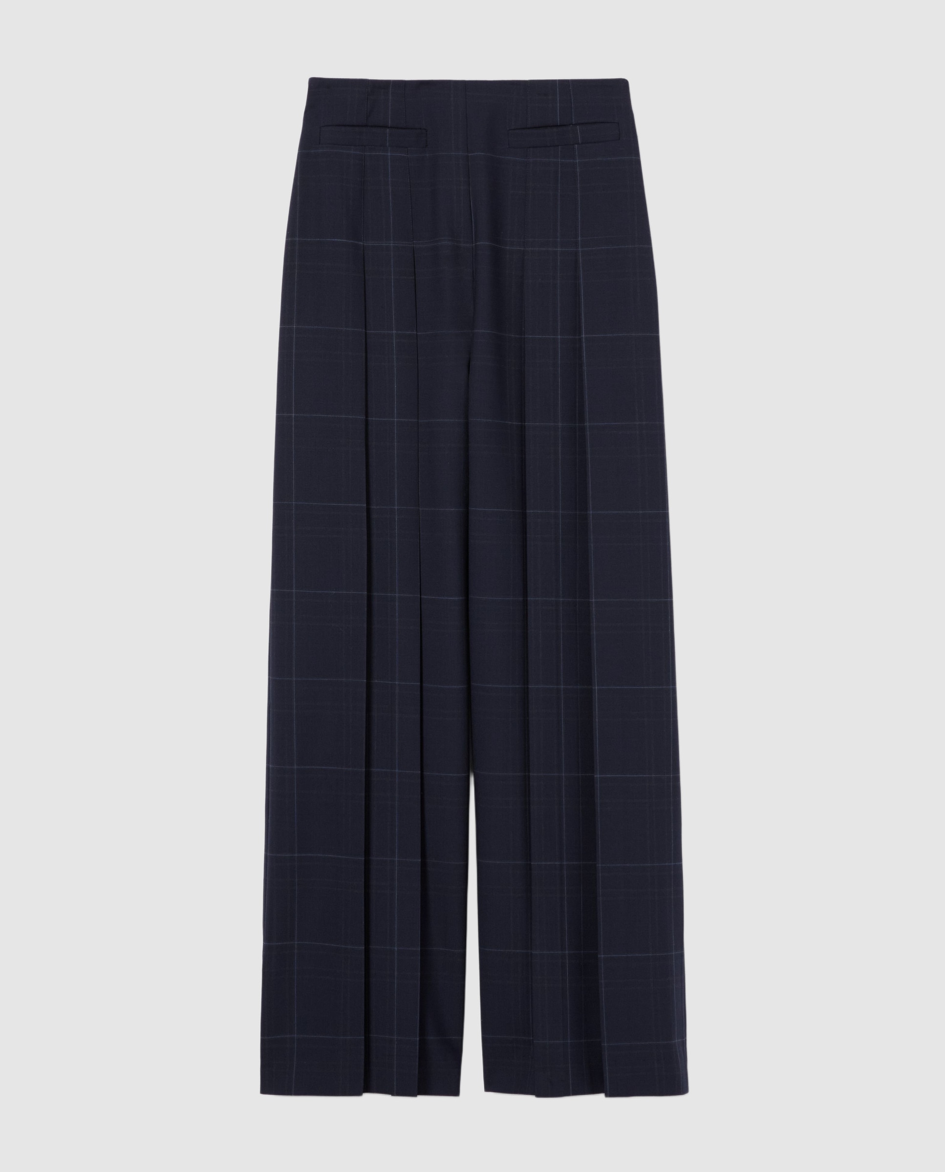 Pantalón de mujer ancho recto de cuadros - Claudie Pierlot - Multicolor Multicolor-6