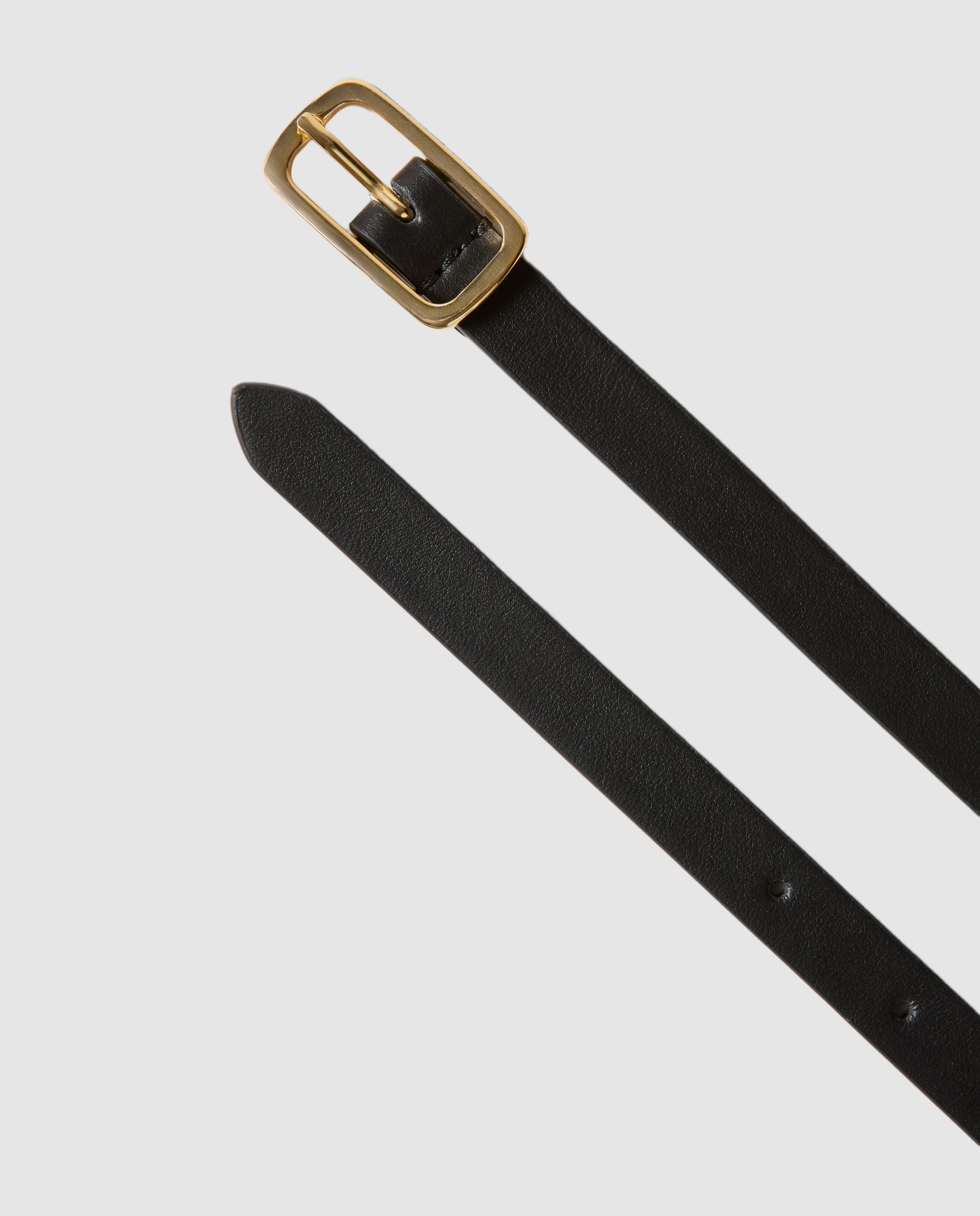 Cinturón de mujer fino de piel lisa con charms y hebilla elegante - Claudie Pierlot - Negro Negro-4
