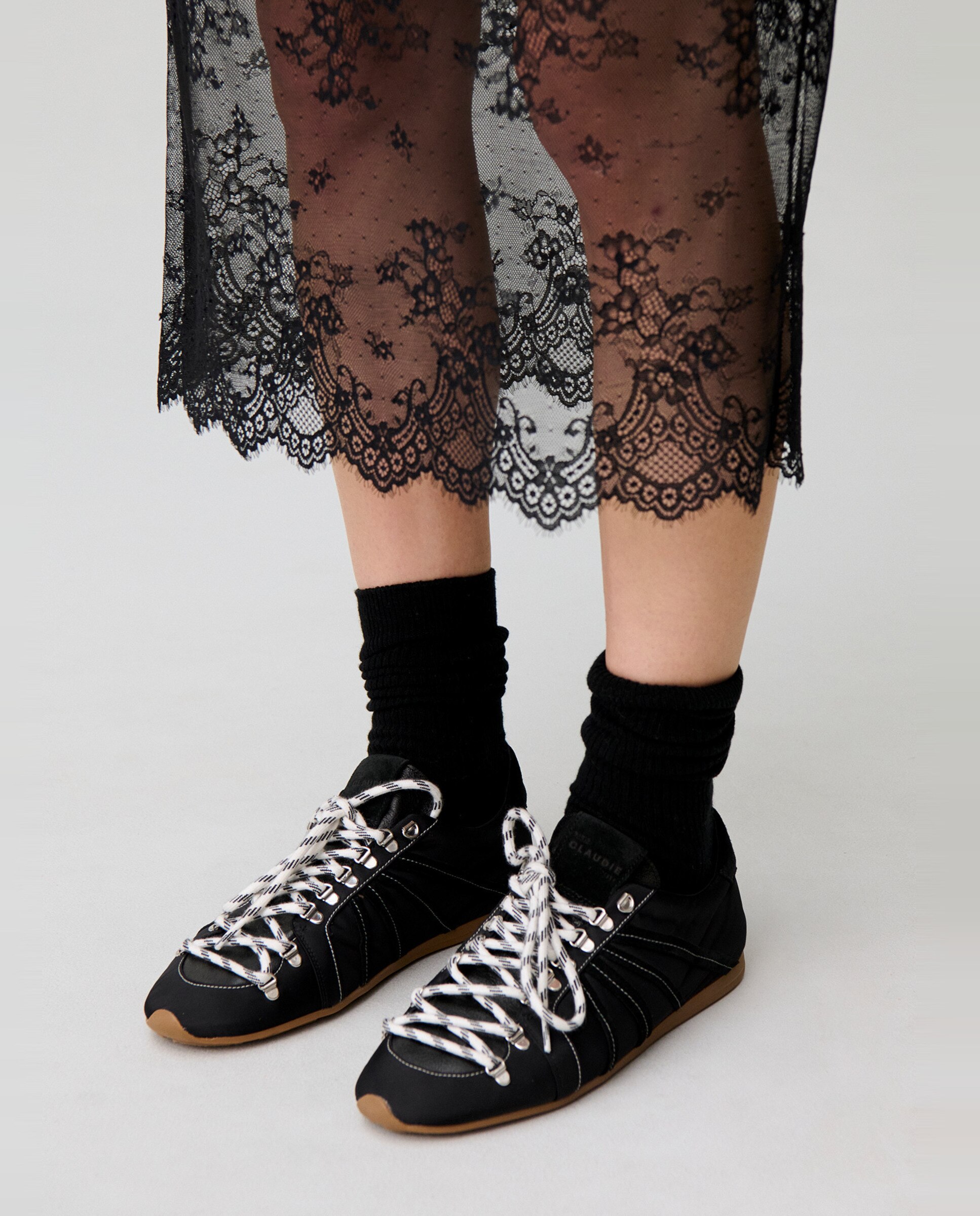 Zapatillas básicas de mujer outdoor - Claudie Pierlot - Negro Negro-2