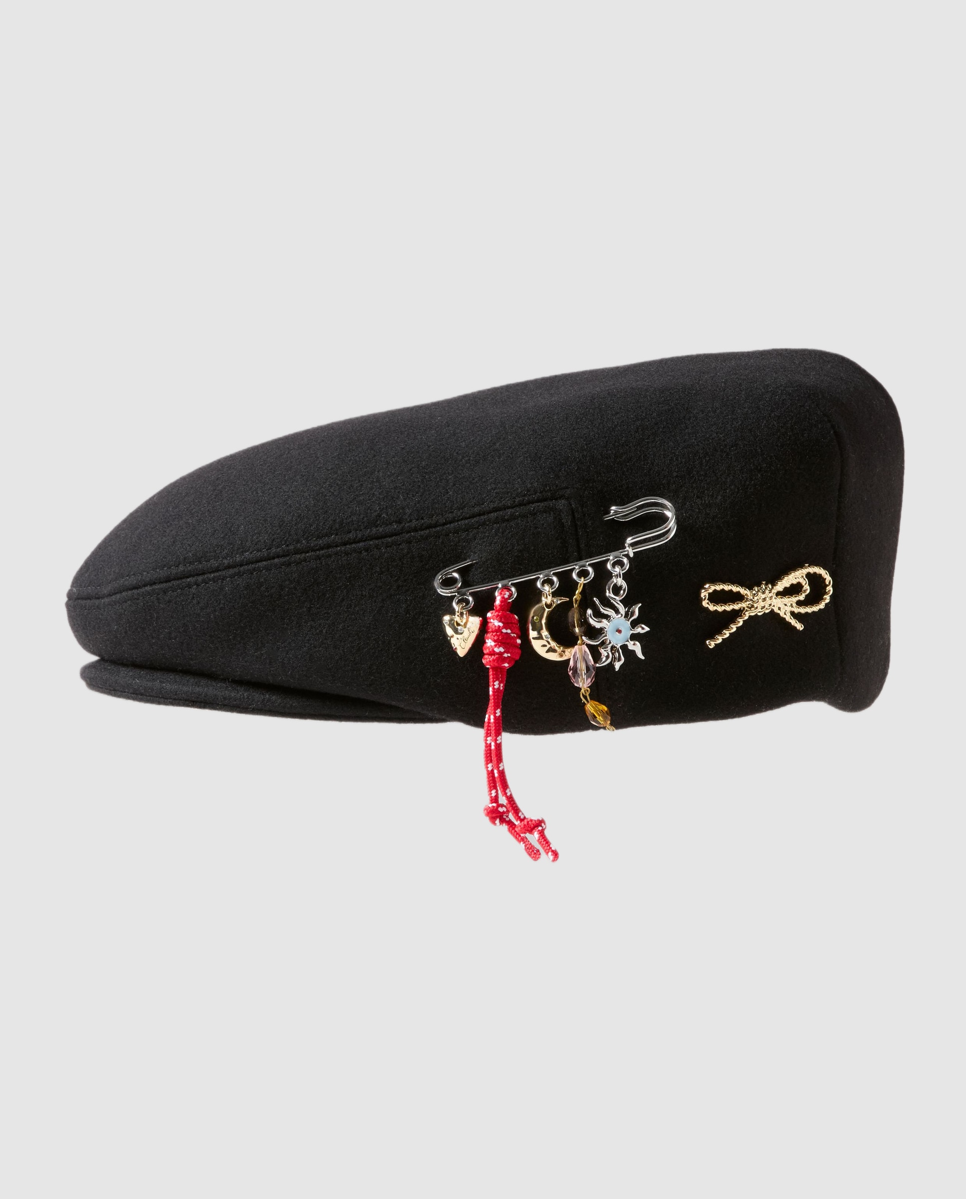 Boina de lana con broche metálico - Claudie Pierlot - Negro Negro-1