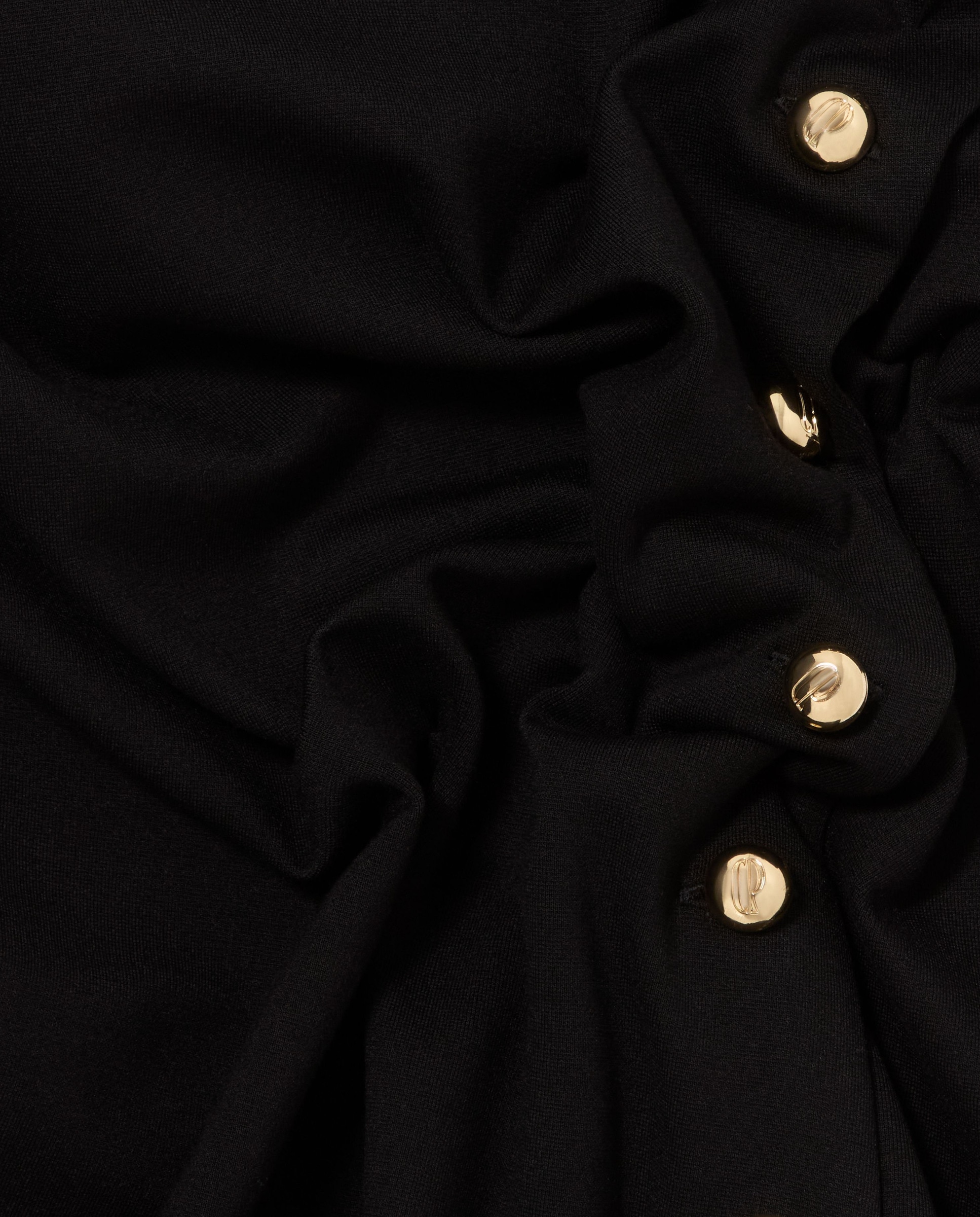 Imagen 7 de Vestido largo ajustado drapeado - Claudie Pierlot - Negro Negro