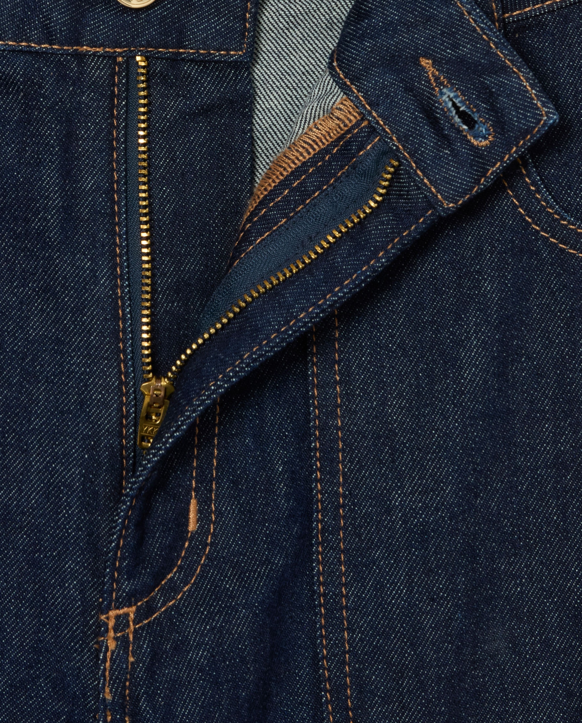 Vaquero de mujer ancho recto con bordado - Claudie Pierlot - Azul Azul-7