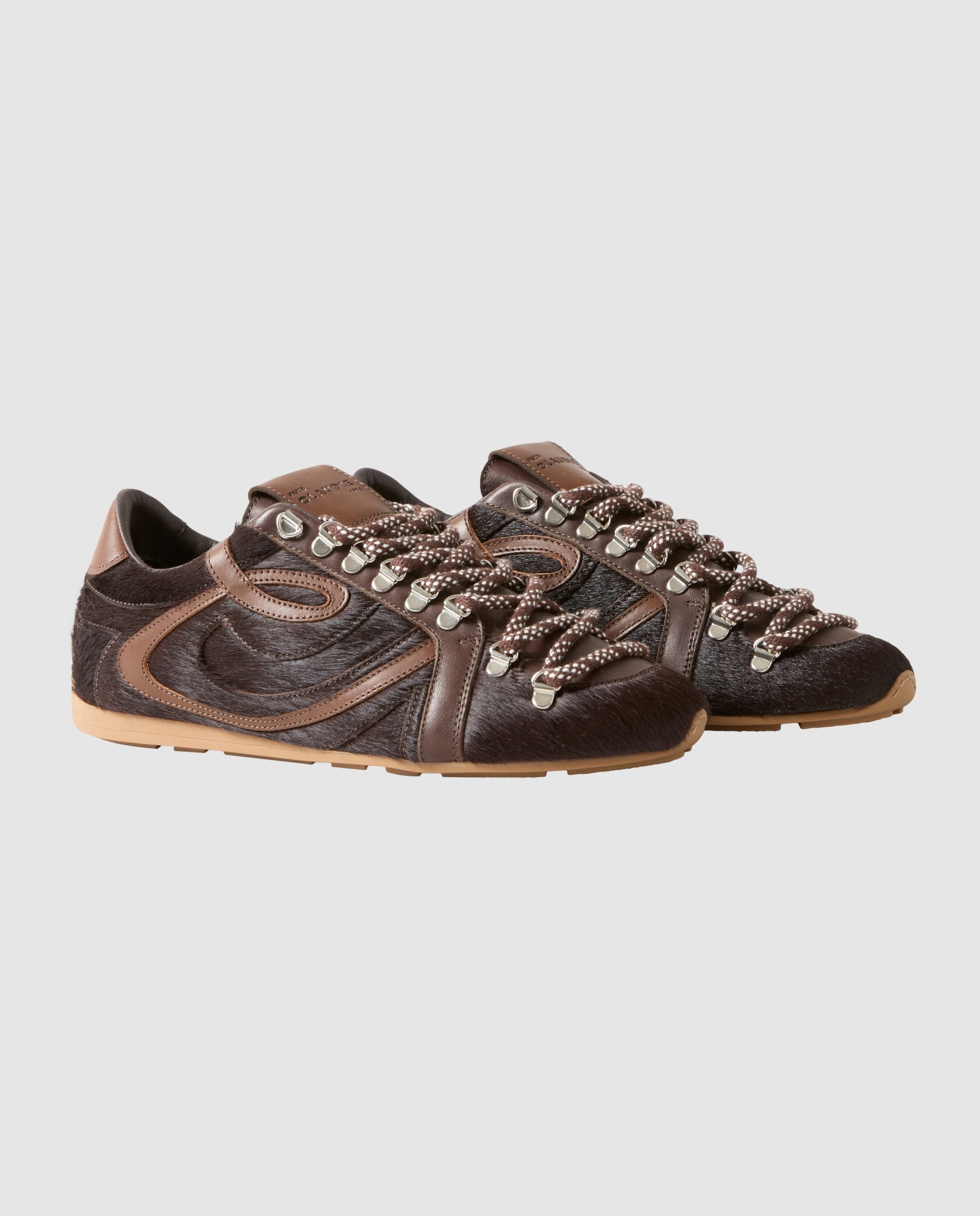 Zapatillas de mujer de diseño outdoor y color chocolate - Claudie Pierlot - Marrón oscuro Marrón oscuro-4