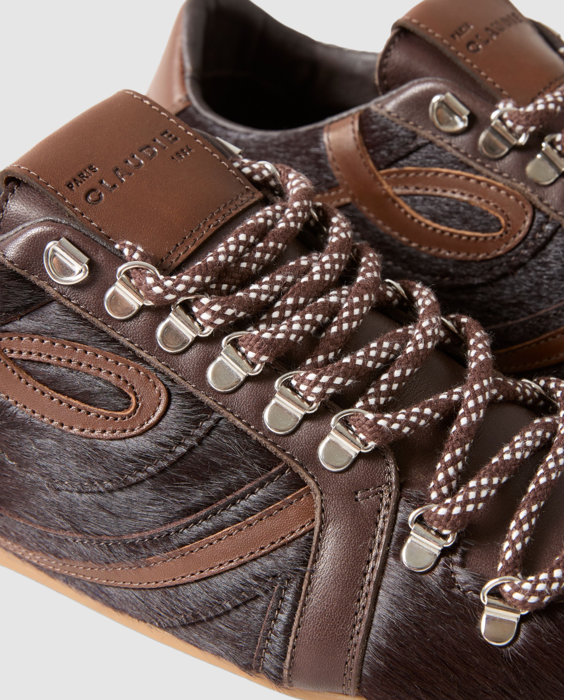 Zapatillas de mujer de diseño outdoor y color chocolate - Claudie Pierlot - Marrón oscuro Marrón oscuro-5