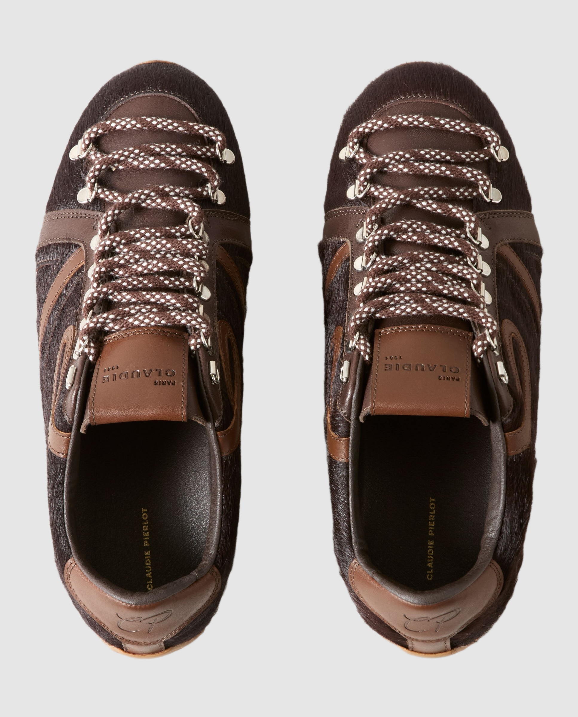 Zapatillas de mujer de diseño outdoor y color chocolate - Claudie Pierlot - Marrón oscuro Marrón oscuro-6