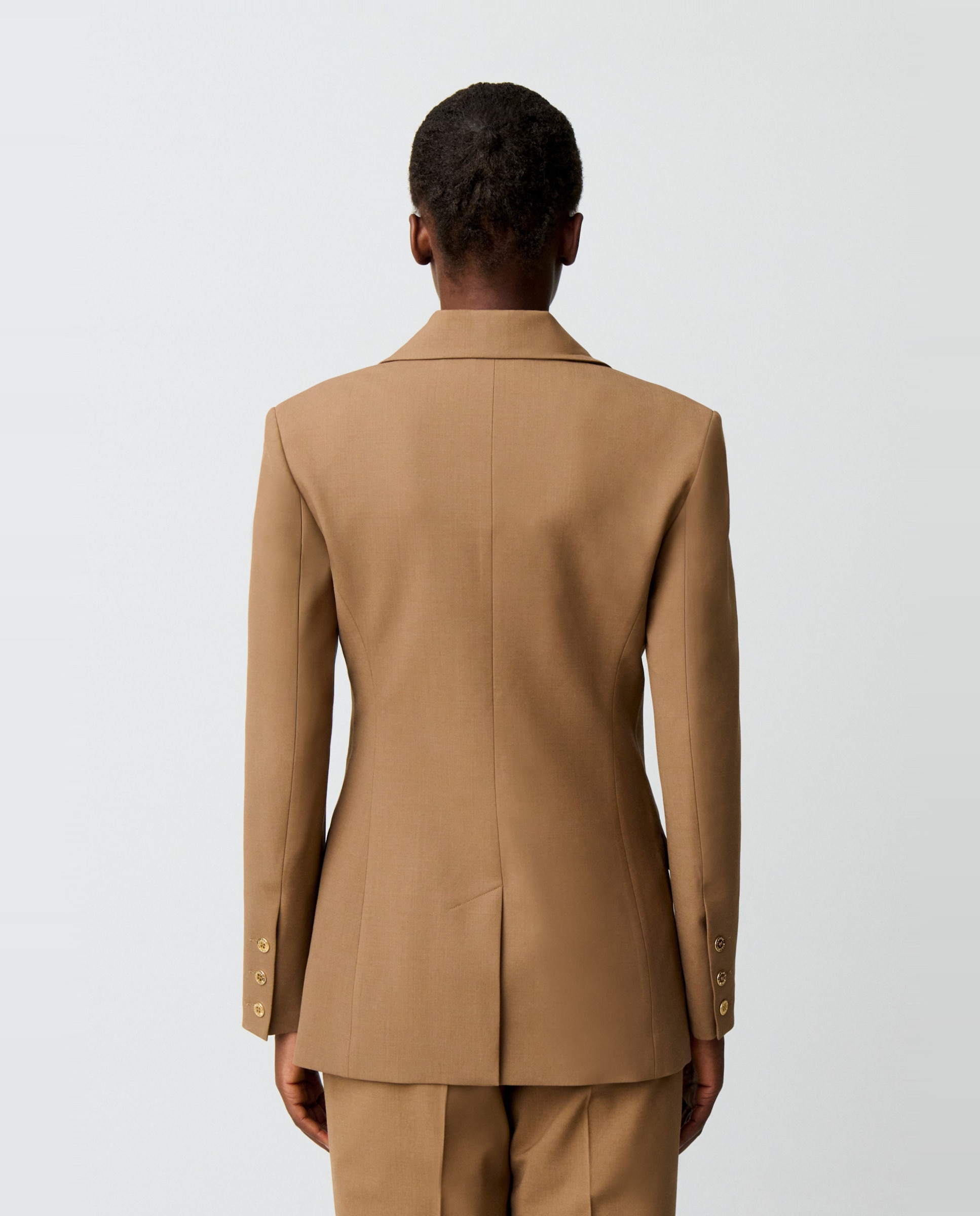 Americana de mujer sastre entallada - Claudie Pierlot - Camel Camel-2