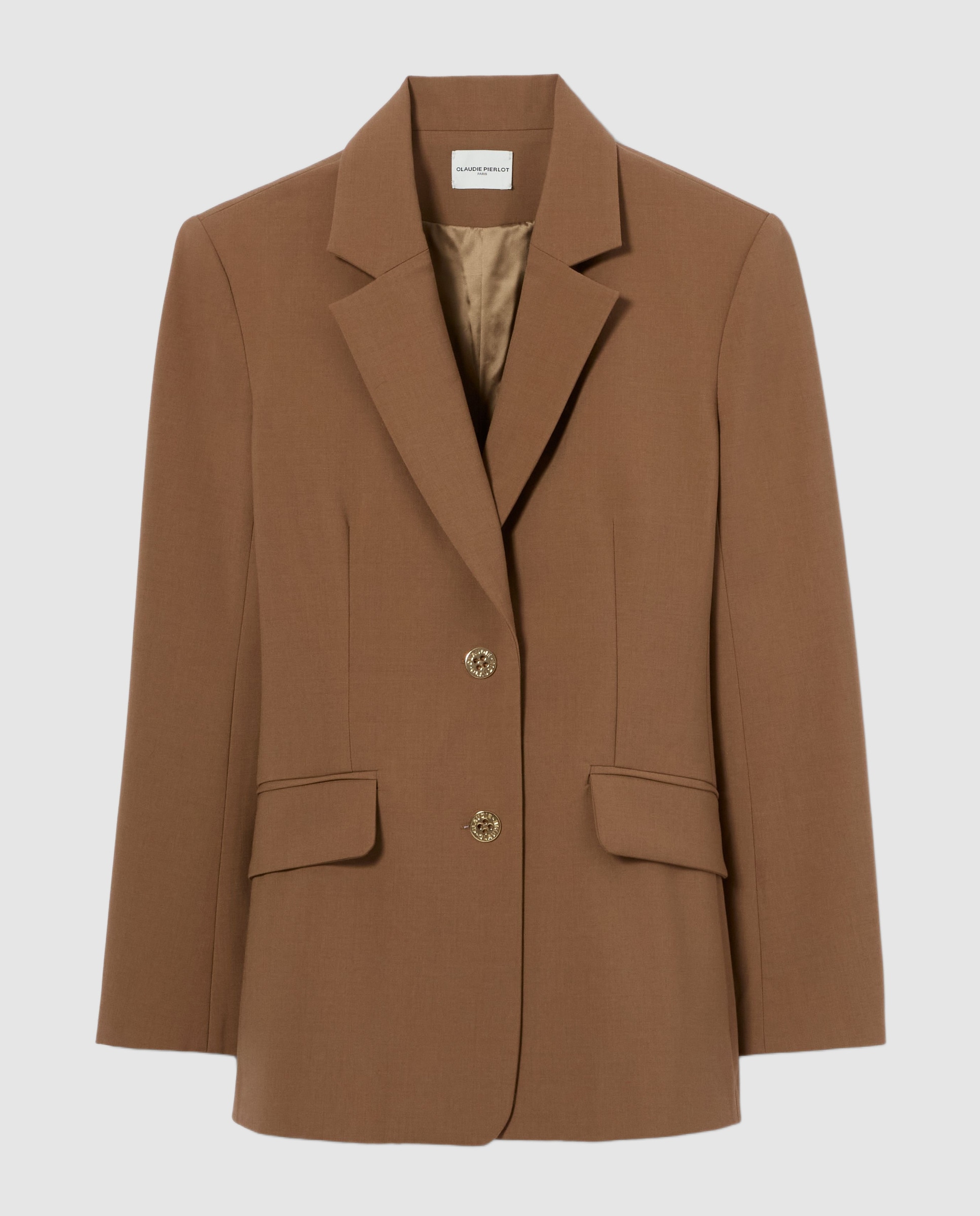 Americana de mujer sastre entallada - Claudie Pierlot - Camel Camel-6