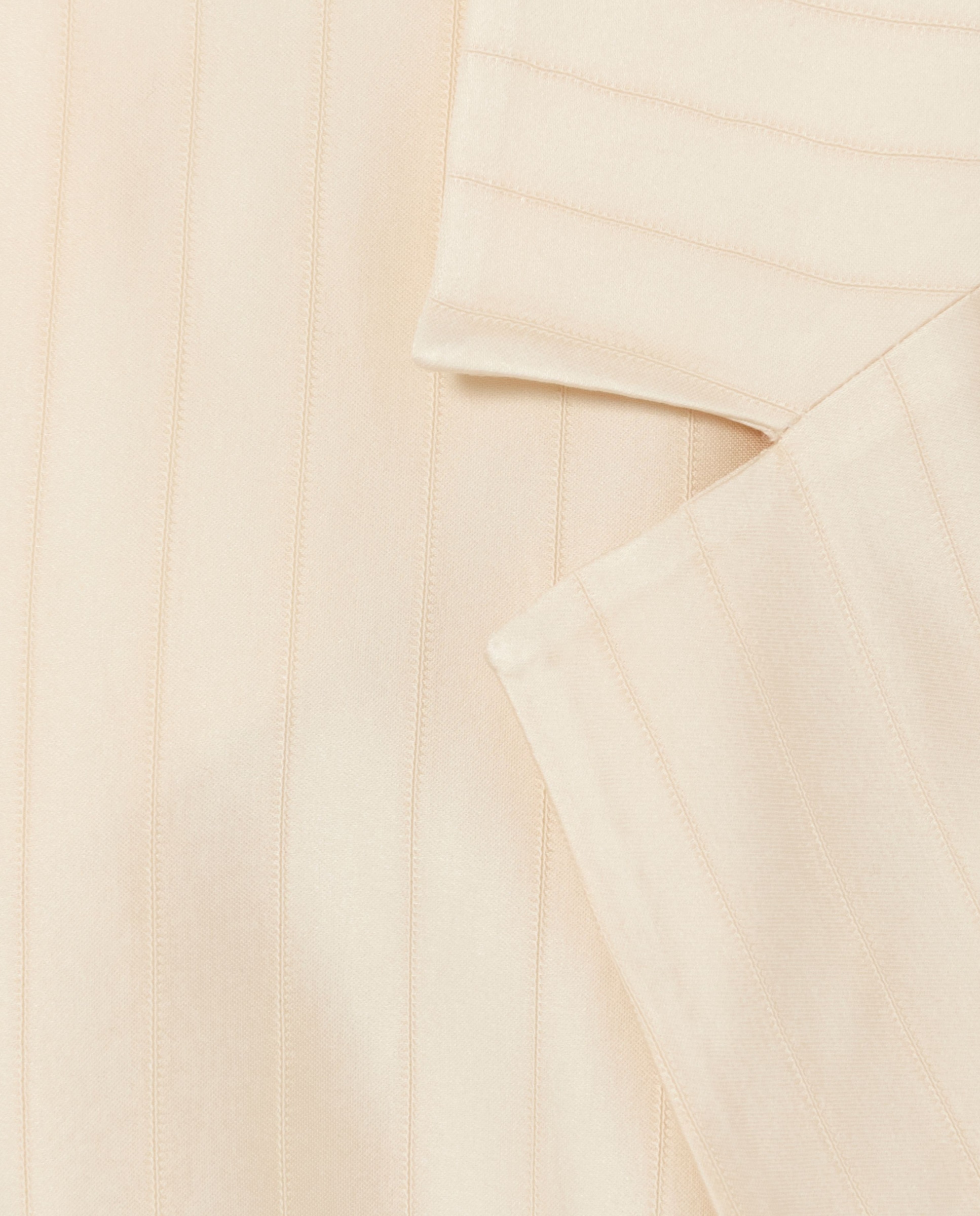 Blazer de mujer sastre satinado con cinturón desmontable - Claudie Pierlot - Beige Beige-7