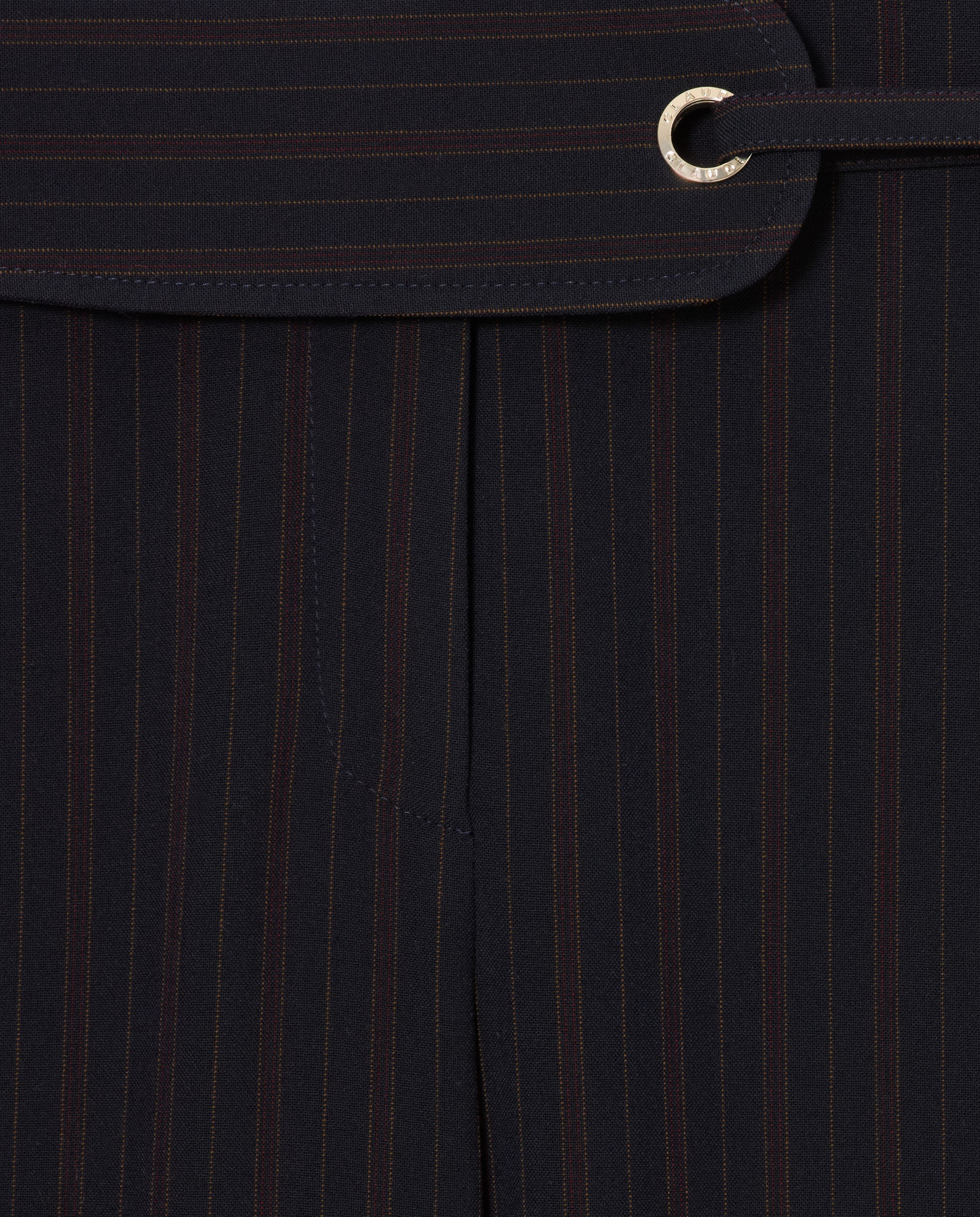 Pantalón recto de mujer a rayas con cinturón - Claudie Pierlot - Multicolor Multicolor-7