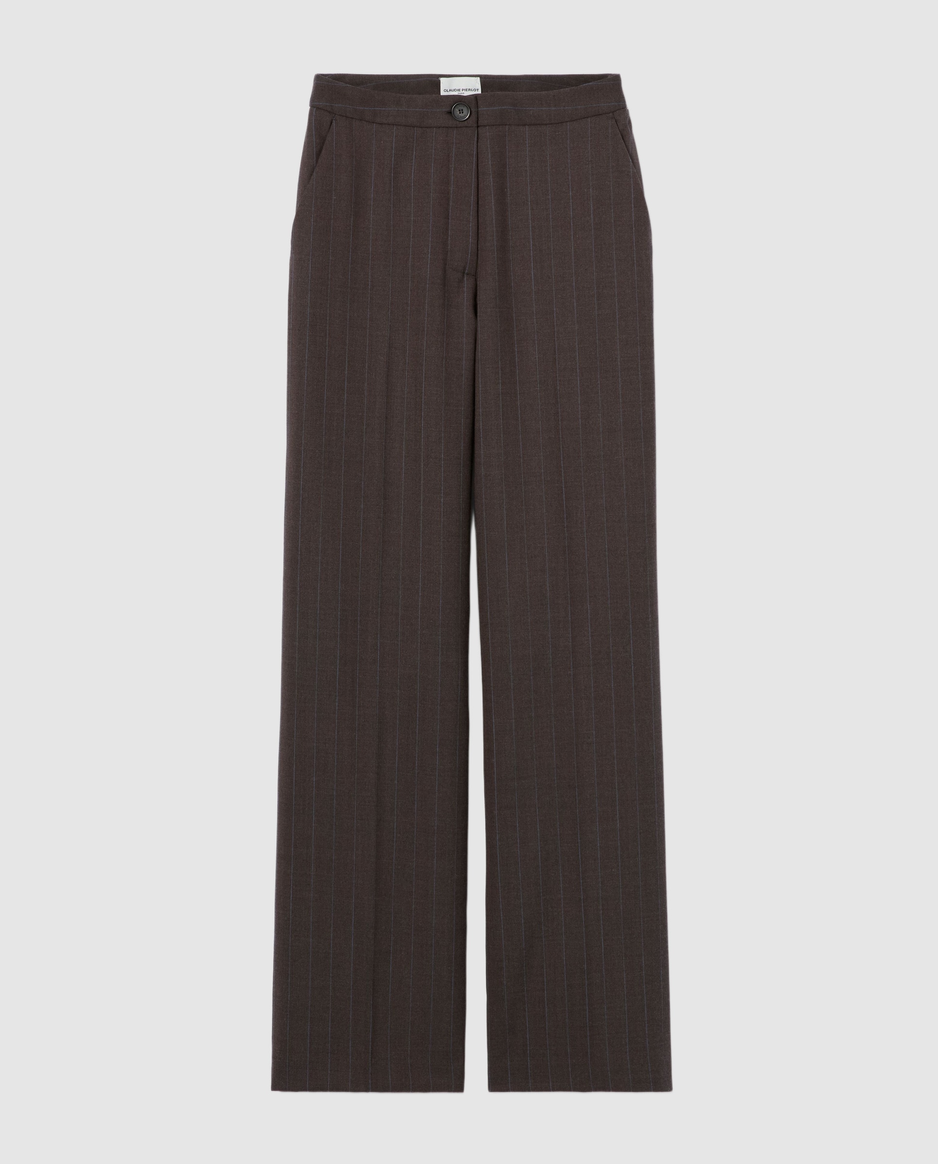 Pantalones rectos de mujer a rayas de punto con mezcla de lana - Claudie Pierlot - Multicolor Multicolor-6