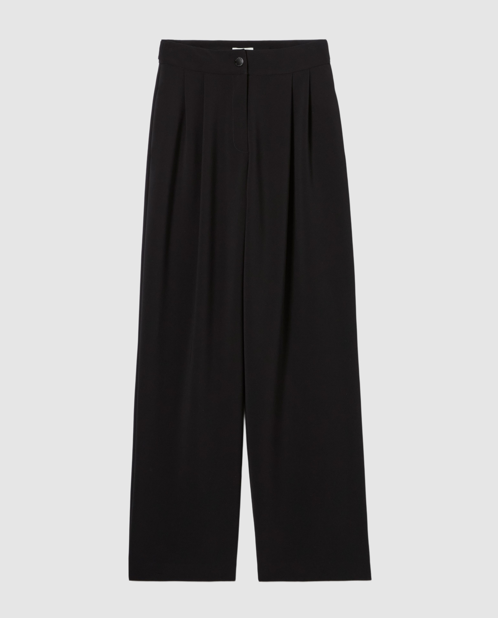 Pantalones sastre de mujer rectos y anchos - Claudie Pierlot - Negro Negro-7