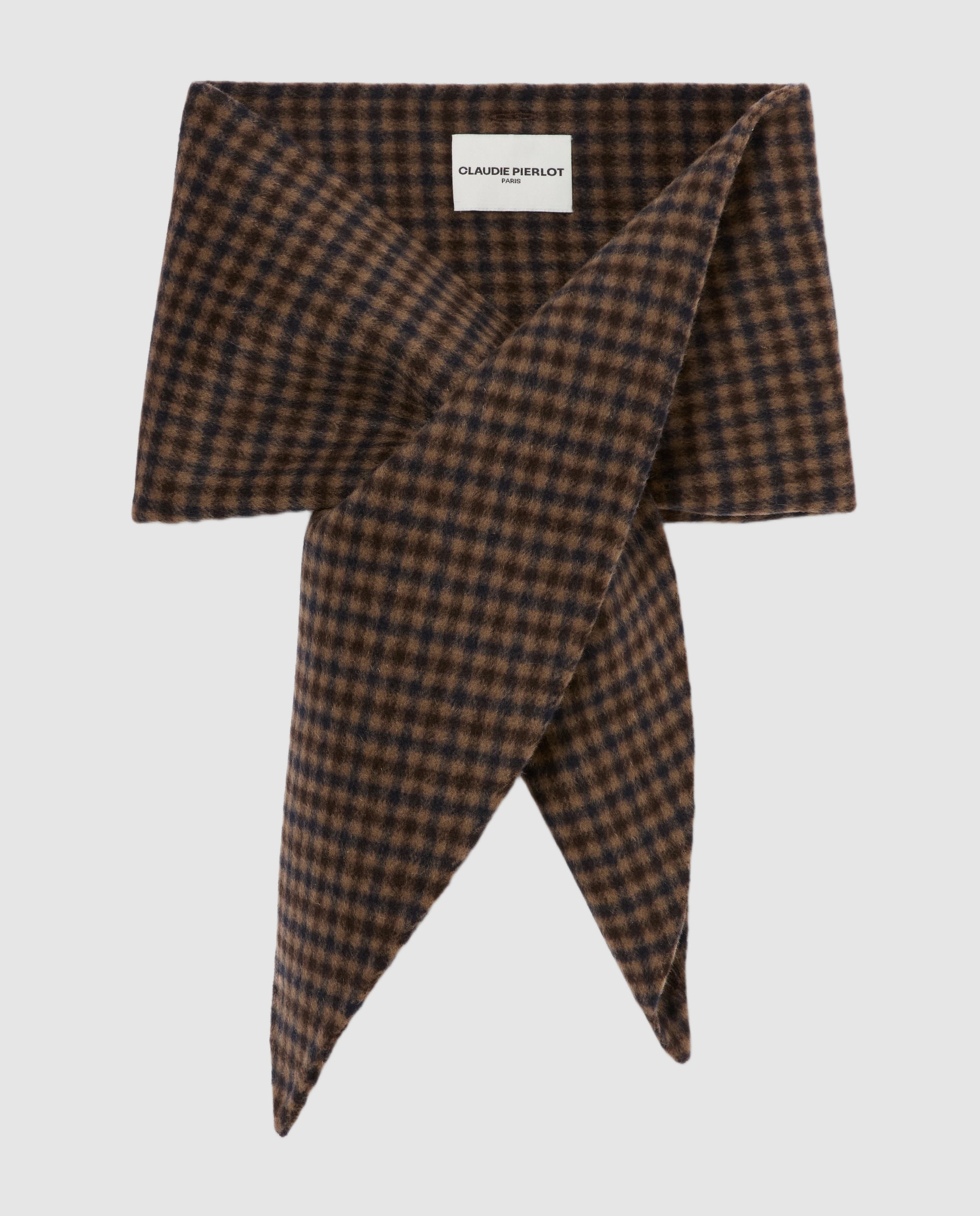 Bufanda de mujer con diseño de cuadros reversible - Claudie Pierlot - Multicolor Multicolor-1