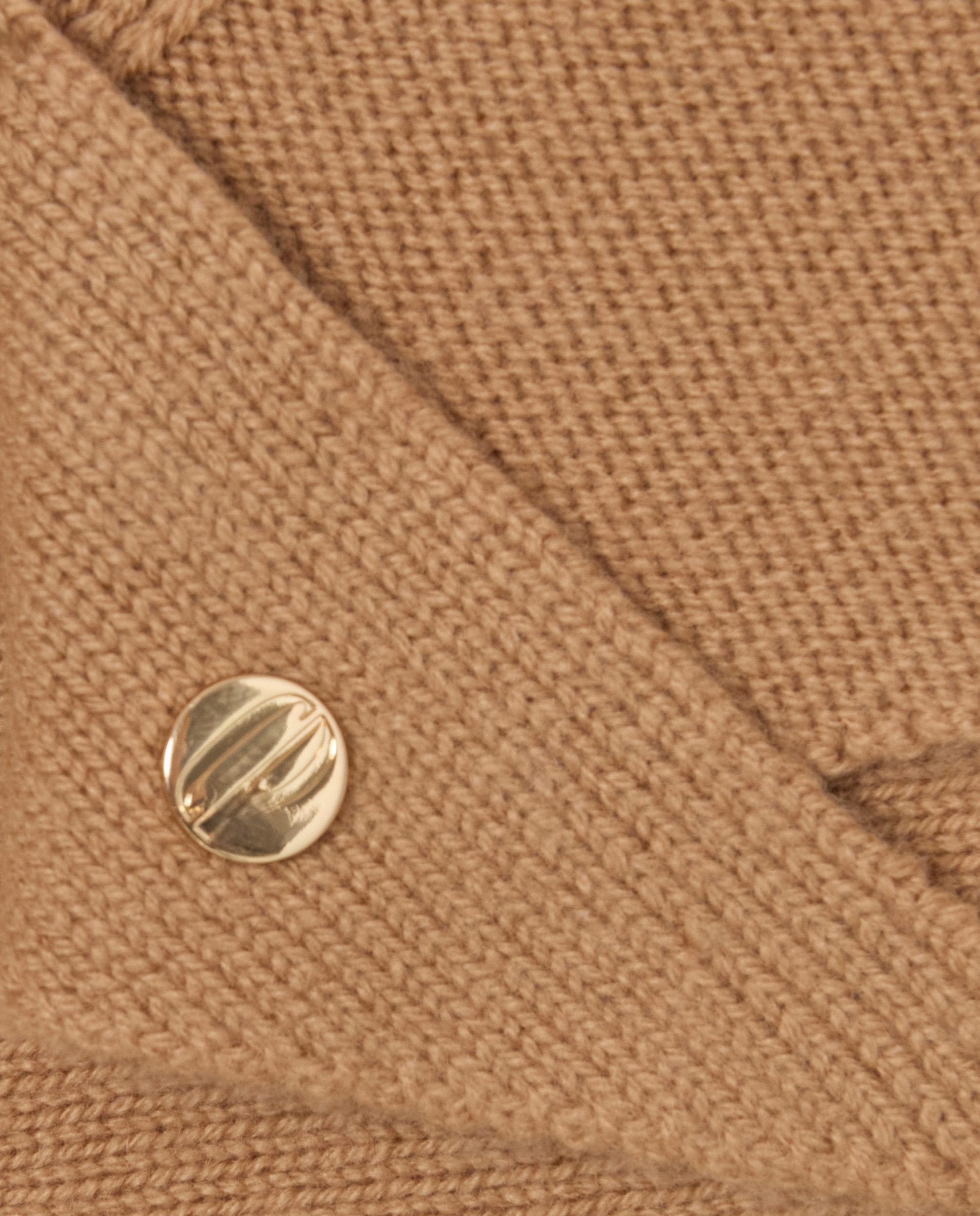 Imagen 3 de Pañuelo de mujer triangular de lana y cachemira - Claudie Pierlot - Beige Beige
