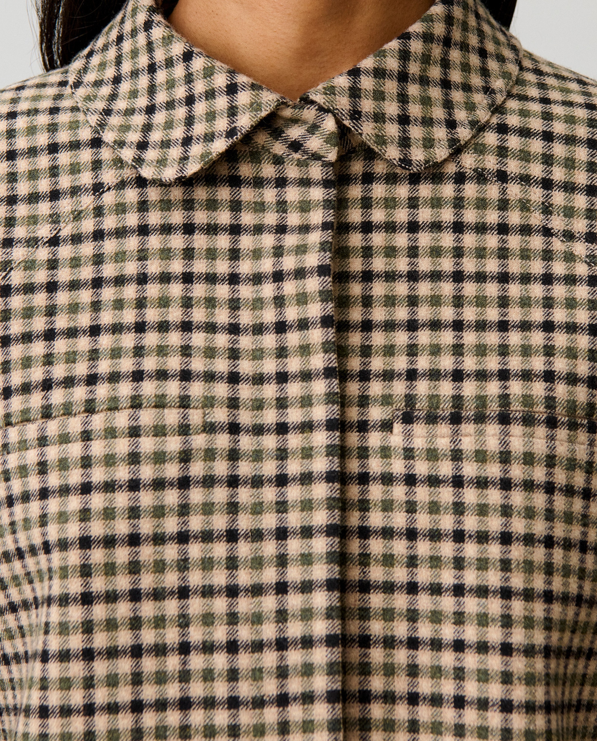 Chaqueta de punto de mujer sobrecamisa a cuadros - Claudie Pierlot - Multicolor Multicolor-5
