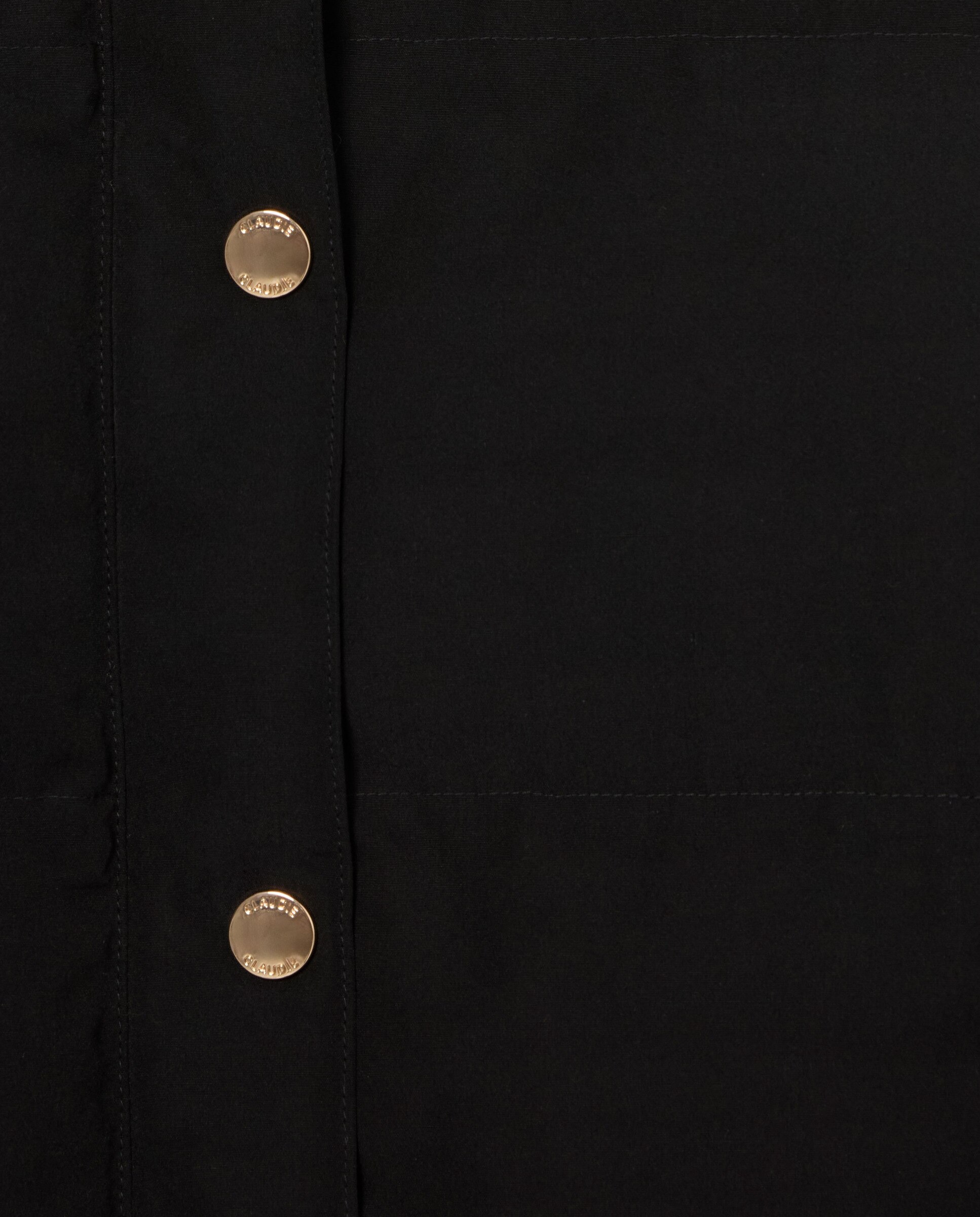 Plumífero de mujer corto con cuello alto y corte ancho - Claudie Pierlot - Negro Negro-7