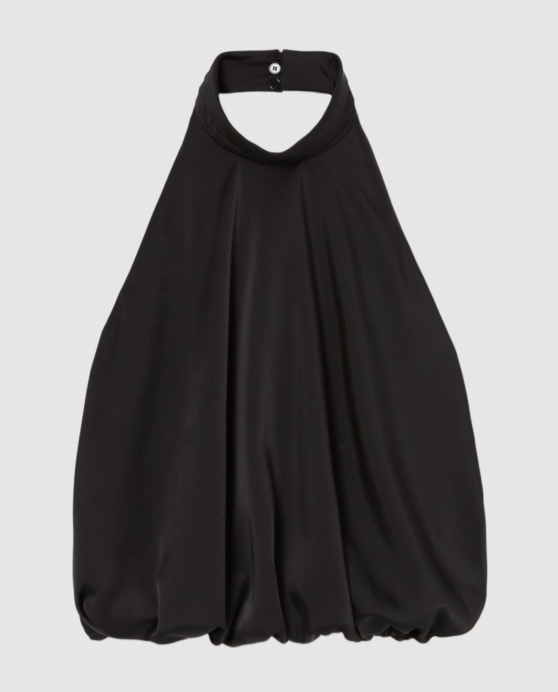 Imagen 6 de Top de mujer satinado espalda descubierta cuello alto - Claudie Pierlot - Negro Negro