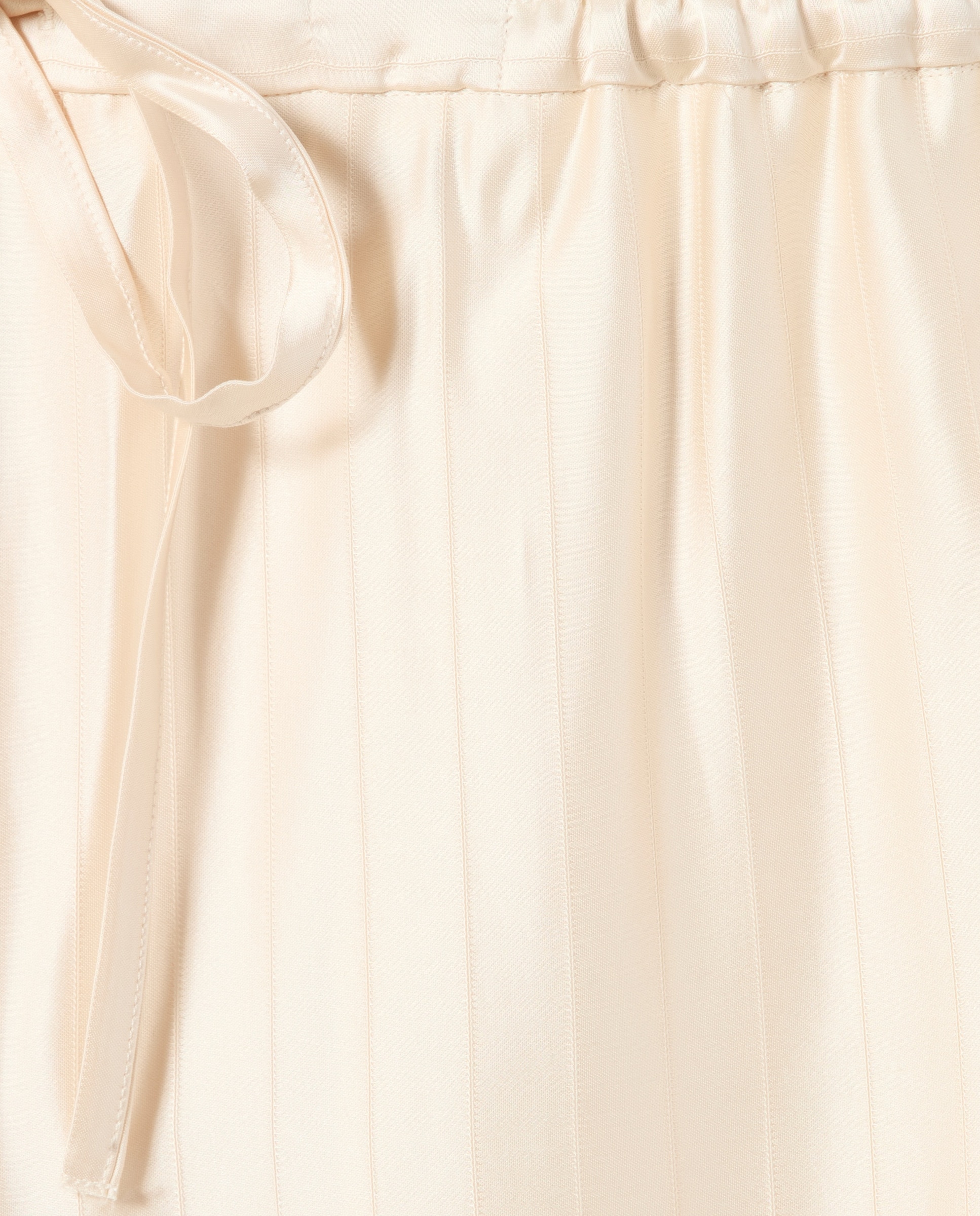 Pantalones anchos de mujer fluidos con rayas satinadas - Claudie Pierlot - Beige Beige-6