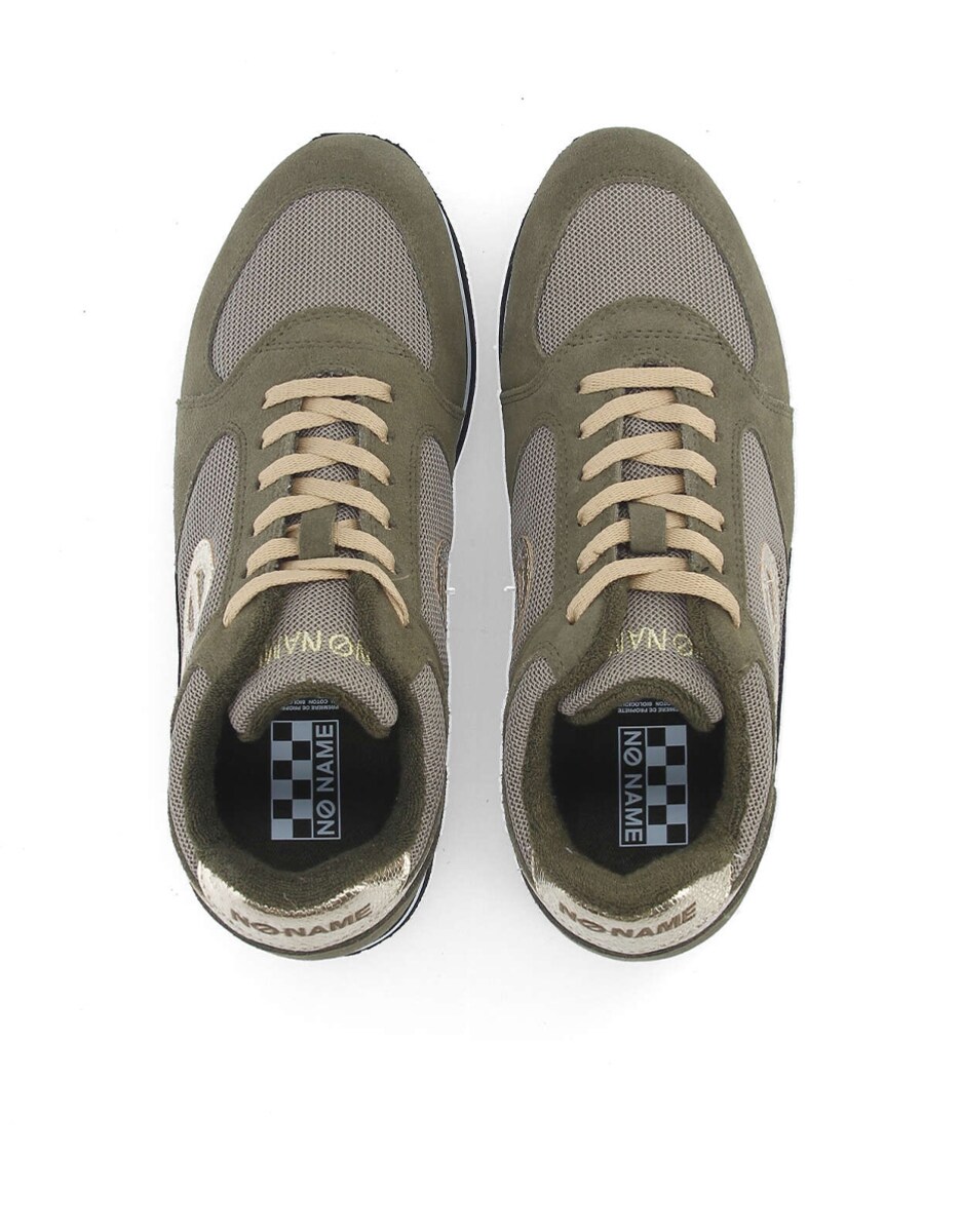 Zapatillas deportivas de mujer en combinación de materiales con