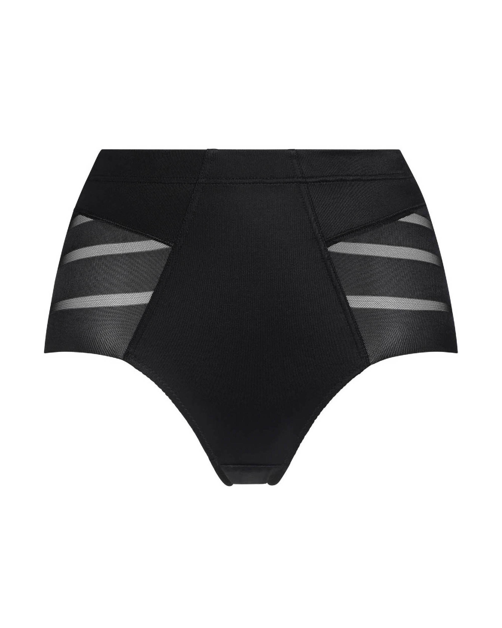Braga reductora con cintura midi de suave microfibra - Dim - Negro Negro-3