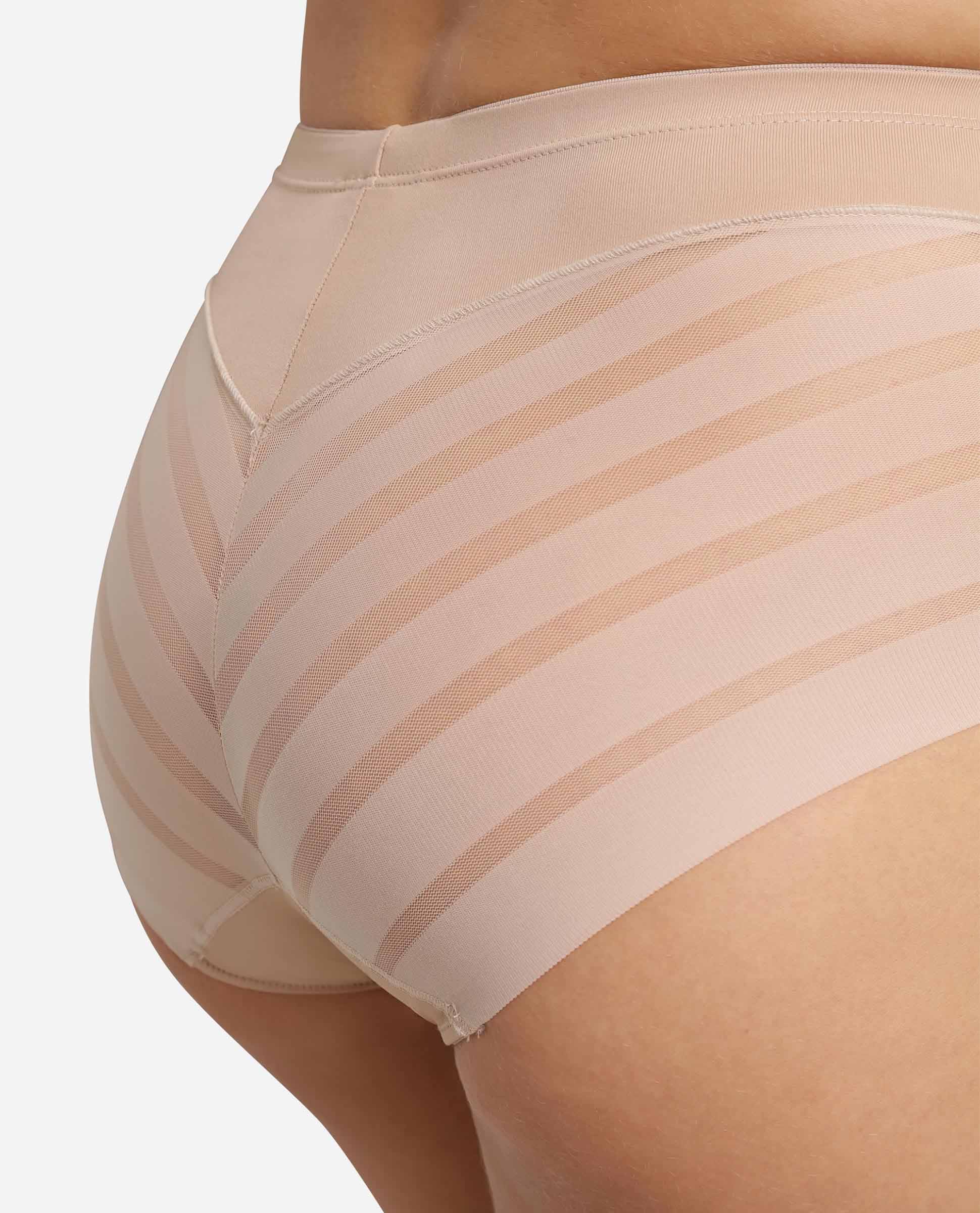 Braga reductora con cintura midi de suave microfibra - Dim - Natural Natural-4
